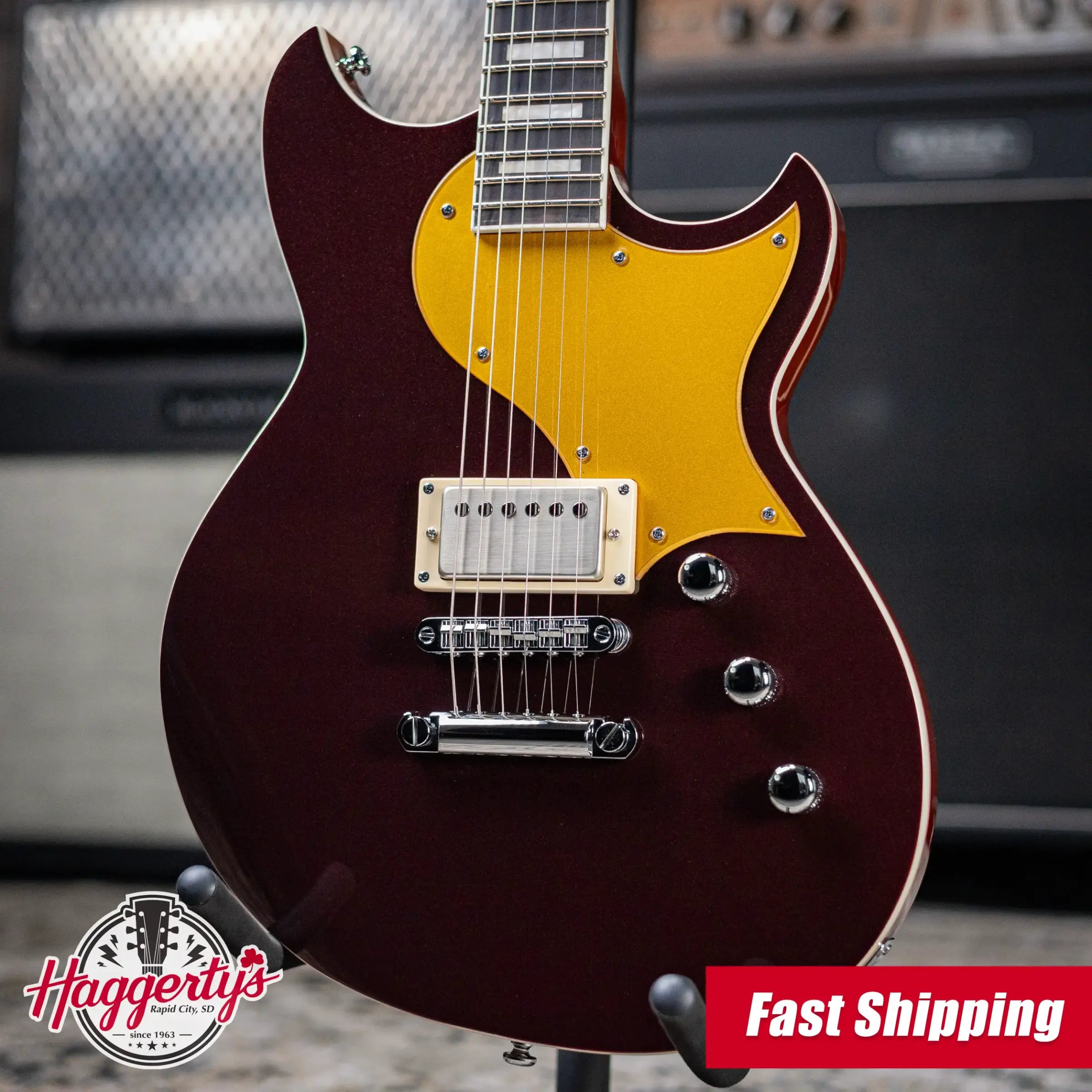 Reverend Sensei JR H Electric Guitar - Metallic Bordeaux