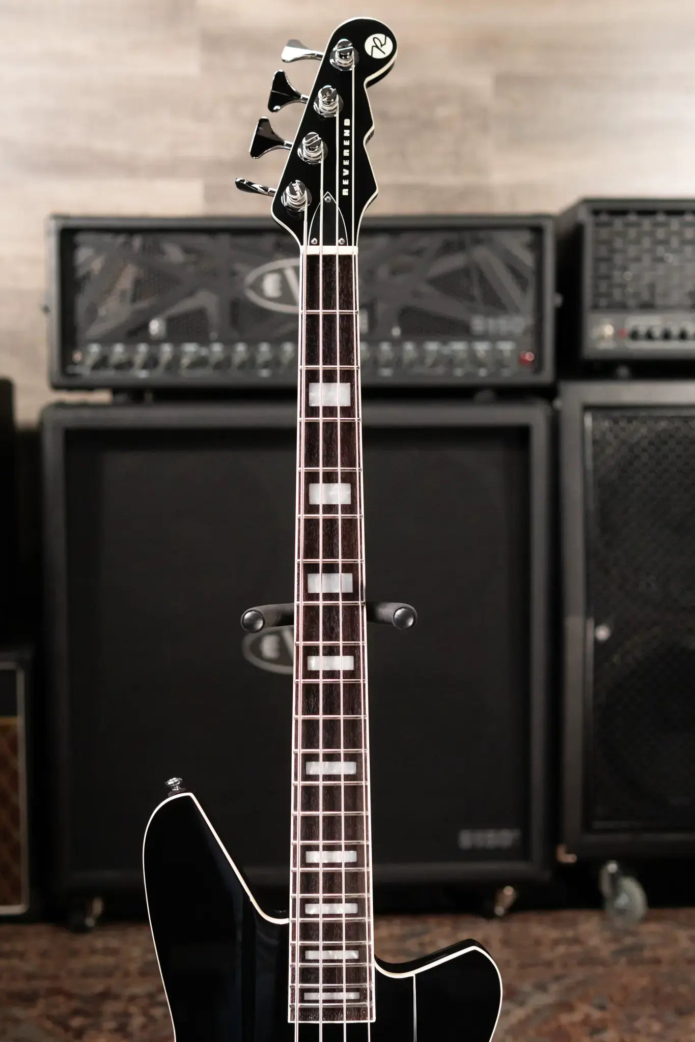 Reverend Sentinel Short Scale Electric Bass - Midnight Black - RW