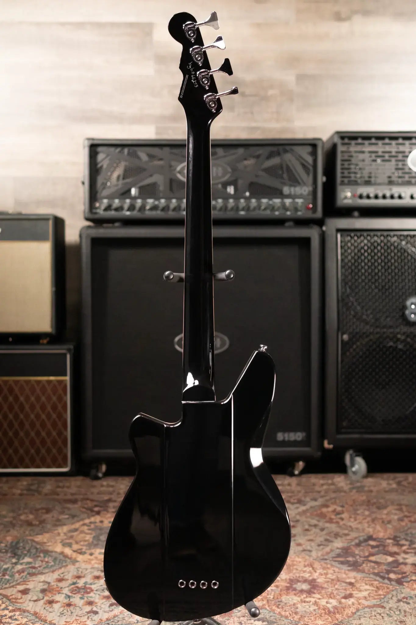 Reverend Sentinel Short Scale Electric Bass - Midnight Black - RW