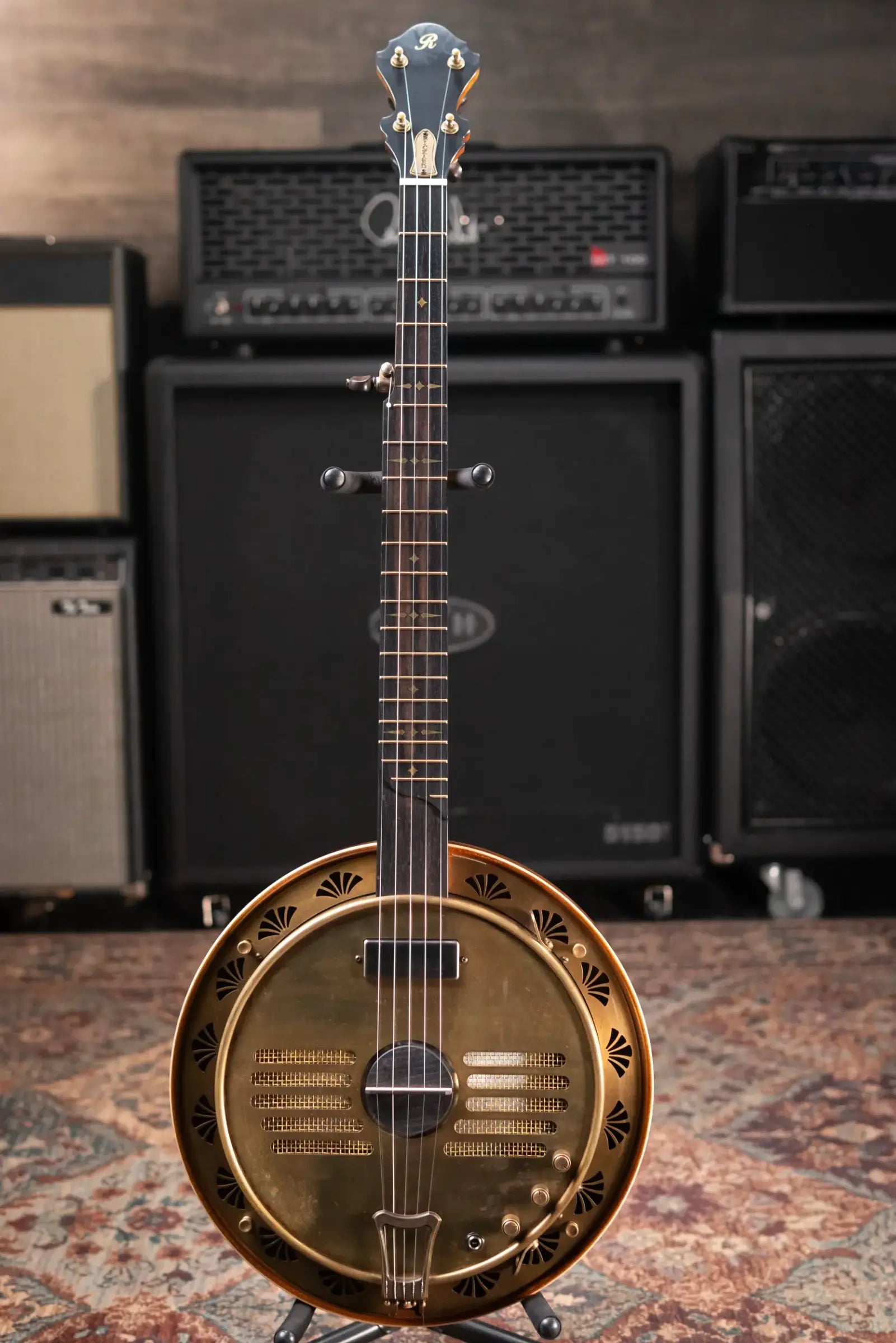 Rickard Resophonic Banjo with Hardshell Case - Used