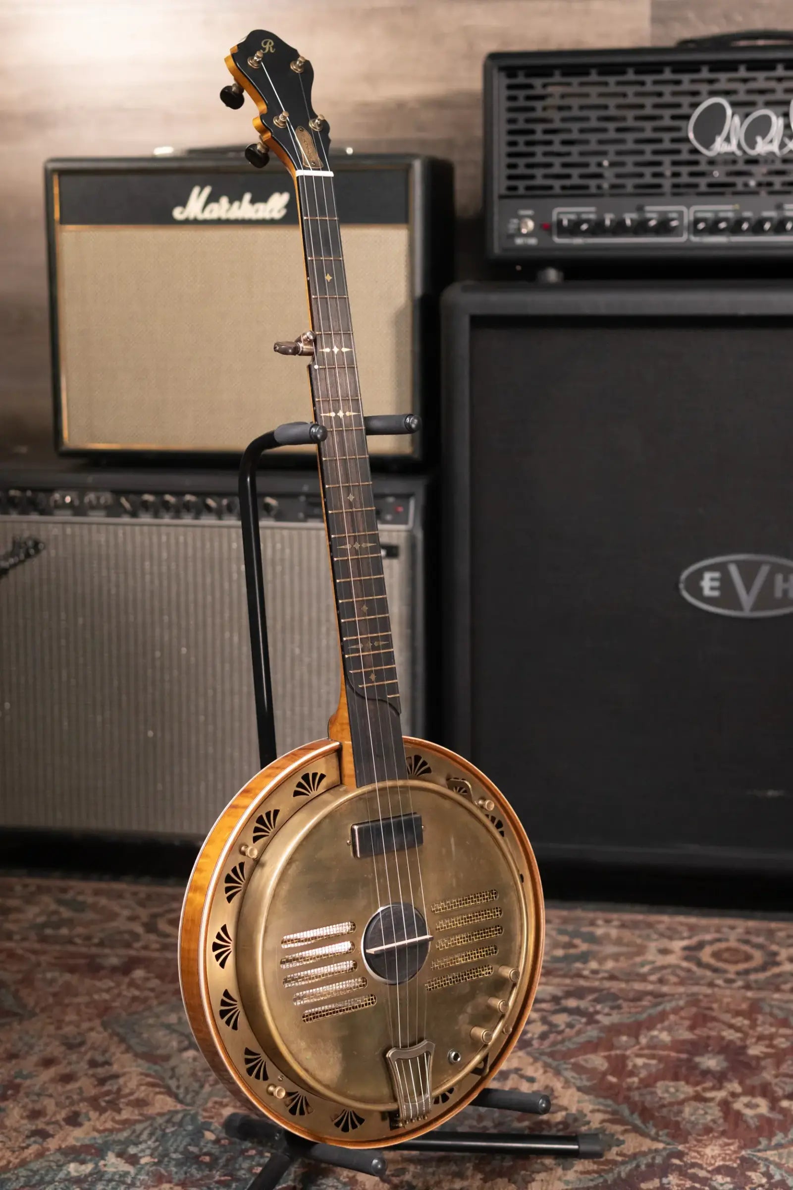 Rickard Resophonic Banjo with Hardshell Case - Used
