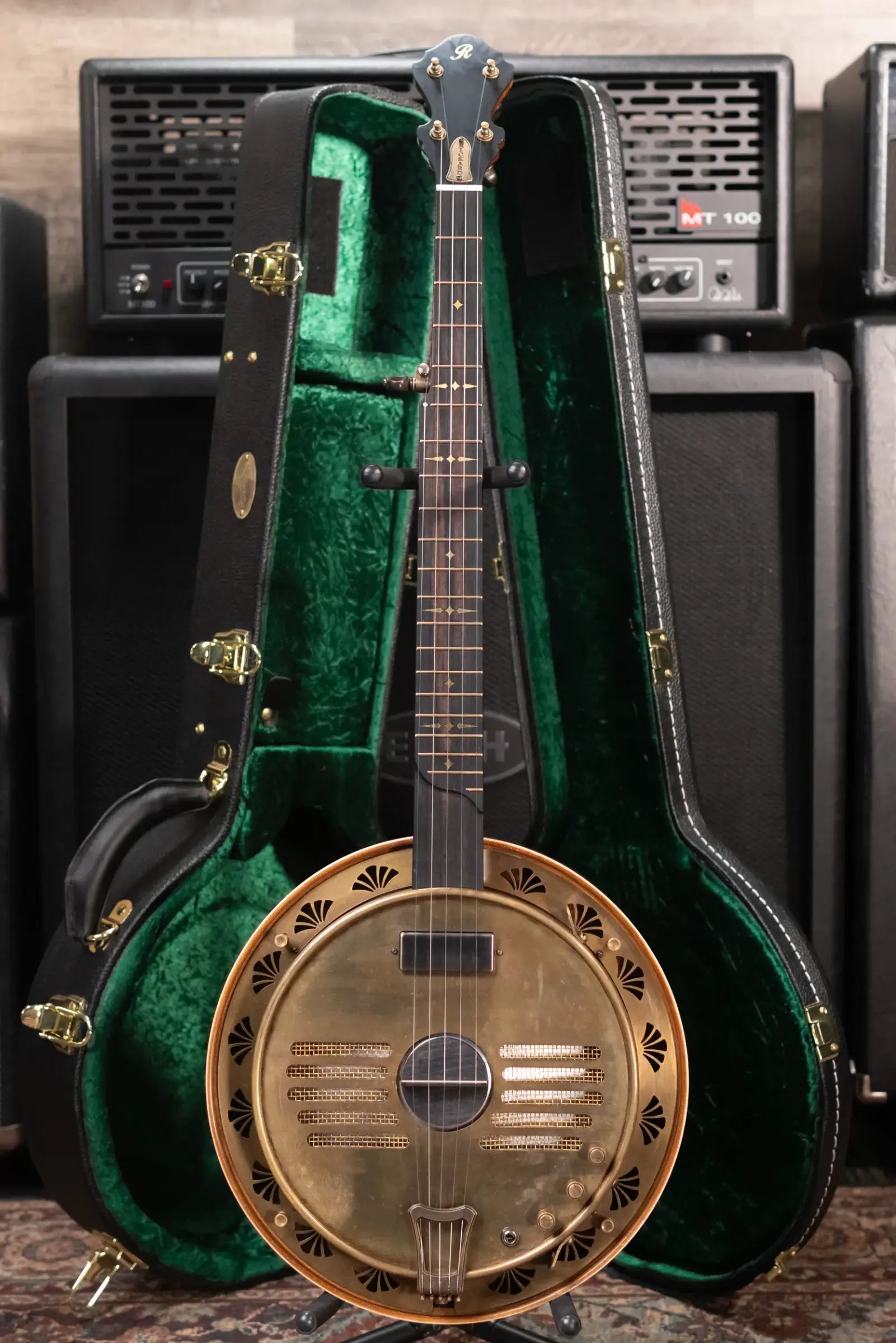 Rickard Resophonic Banjo with Hardshell Case - Used