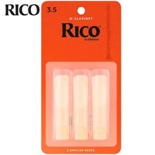 Rico Clarinet Reeds Strength 3.5, 3 Pack