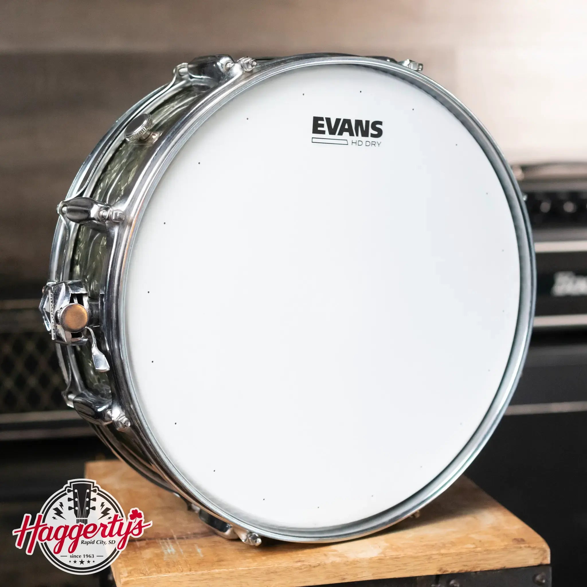 Rogers Powertone 5 x 14 8-Lug Snare Drum - Black Diamond Pearl - Used