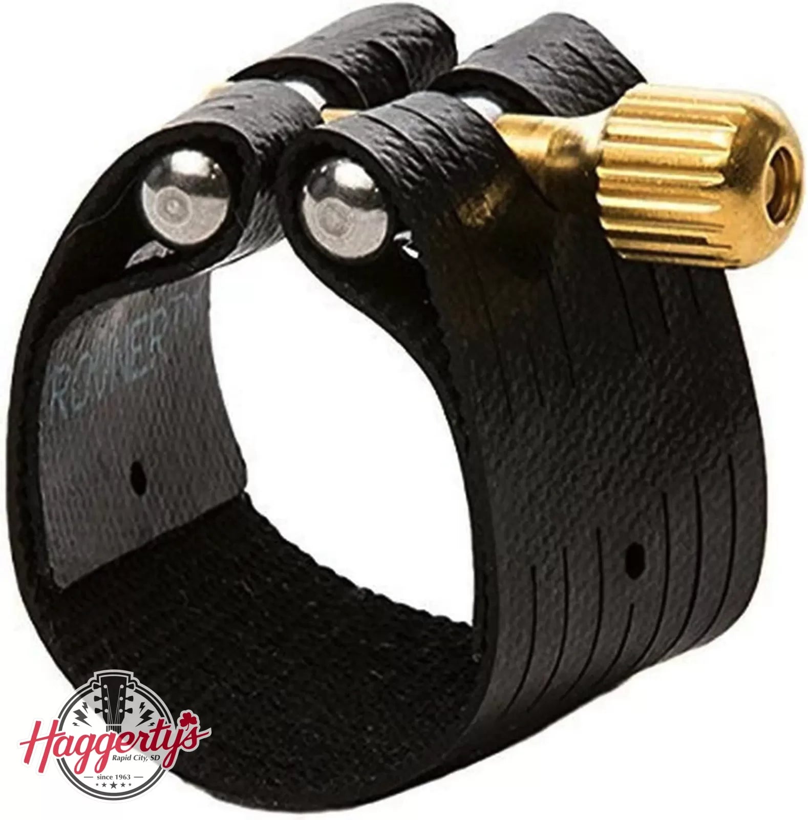 Rovner Dark Ligature, Hard Rubber Style - Tenor Sax