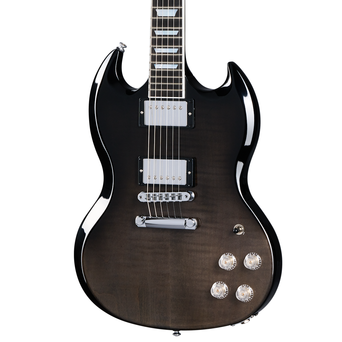 Gibson SG Modern Electric Guitar - Trans Black Fade with Hardshell Case