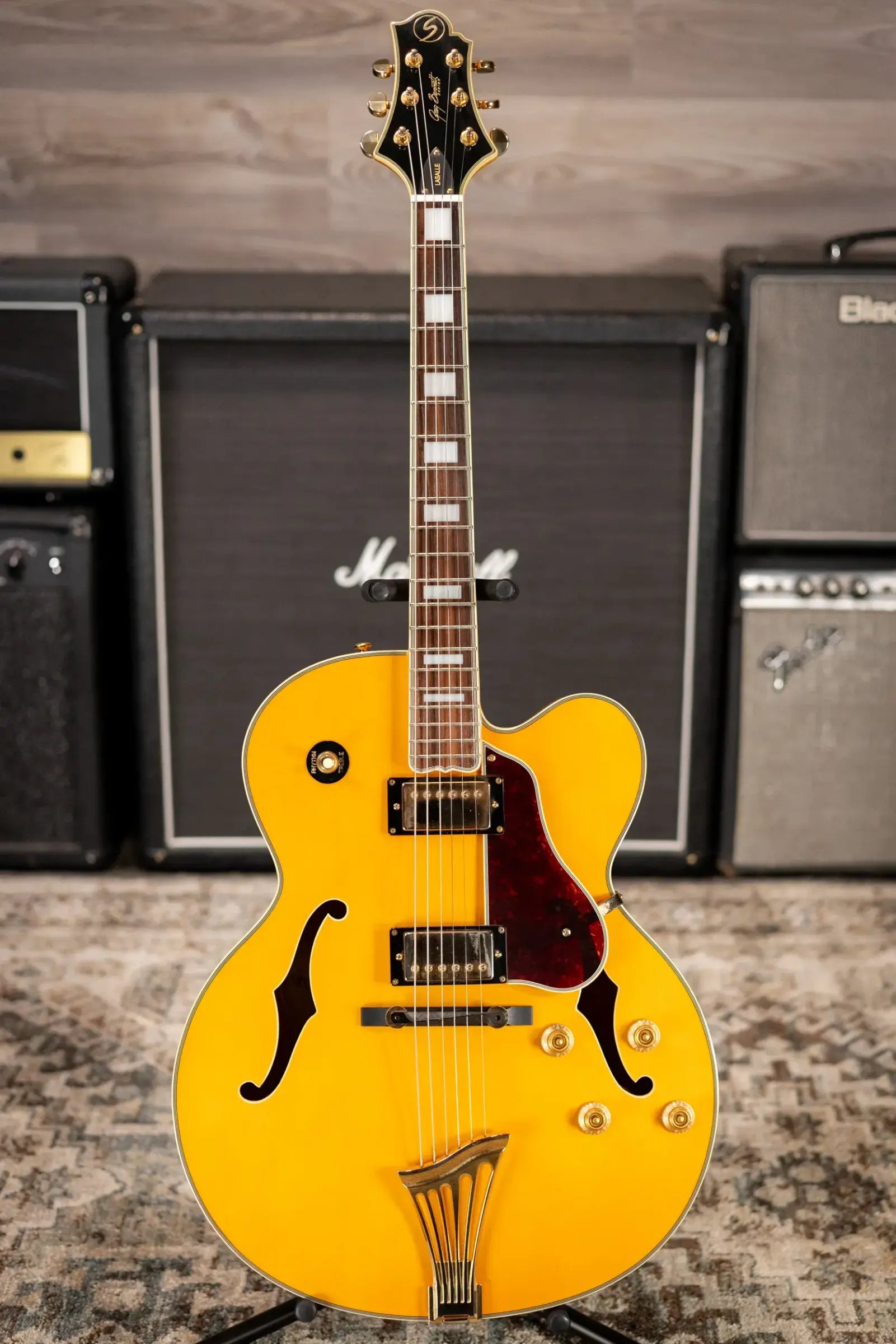 Samick Greg Bennett Design Lasalle JZ-2 Hollowbody Electric Guitar - Blonde with Hardshell Case - Used