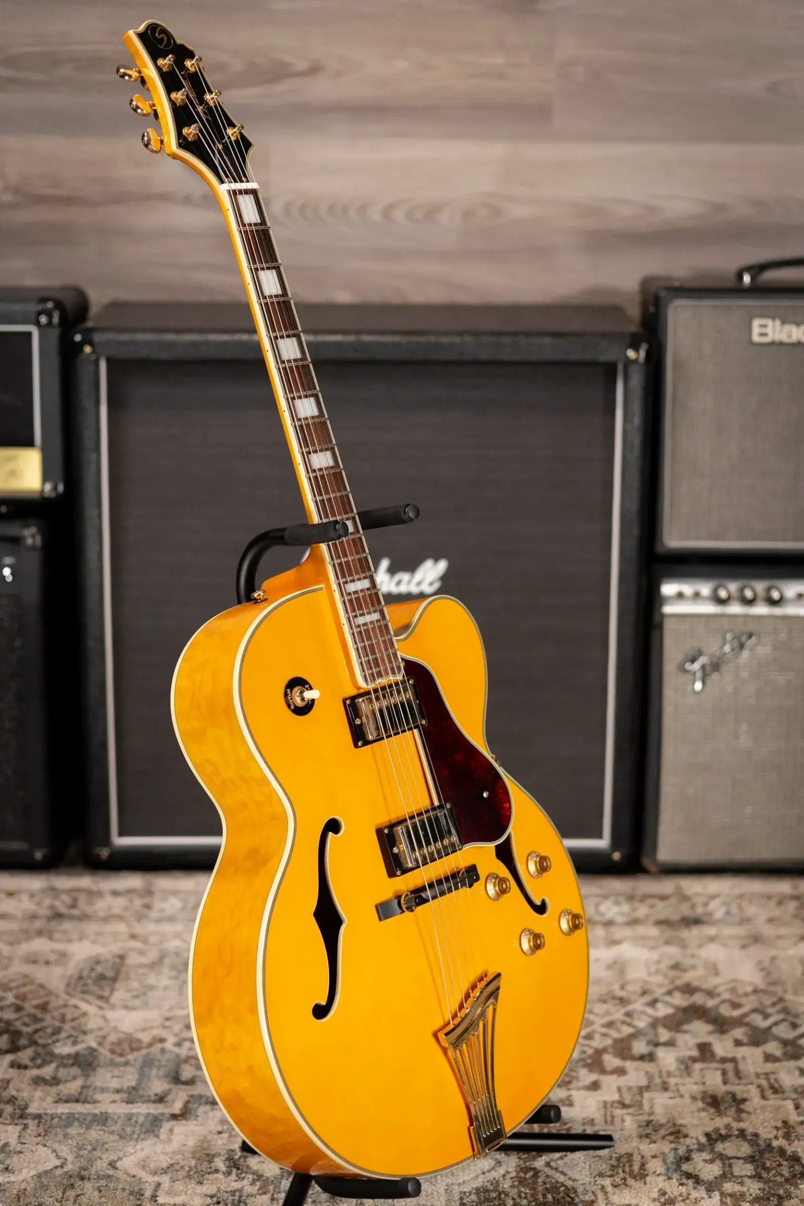 Samick Greg Bennett Design Lasalle JZ-2 Hollowbody Electric Guitar - Blonde with Hardshell Case - Used