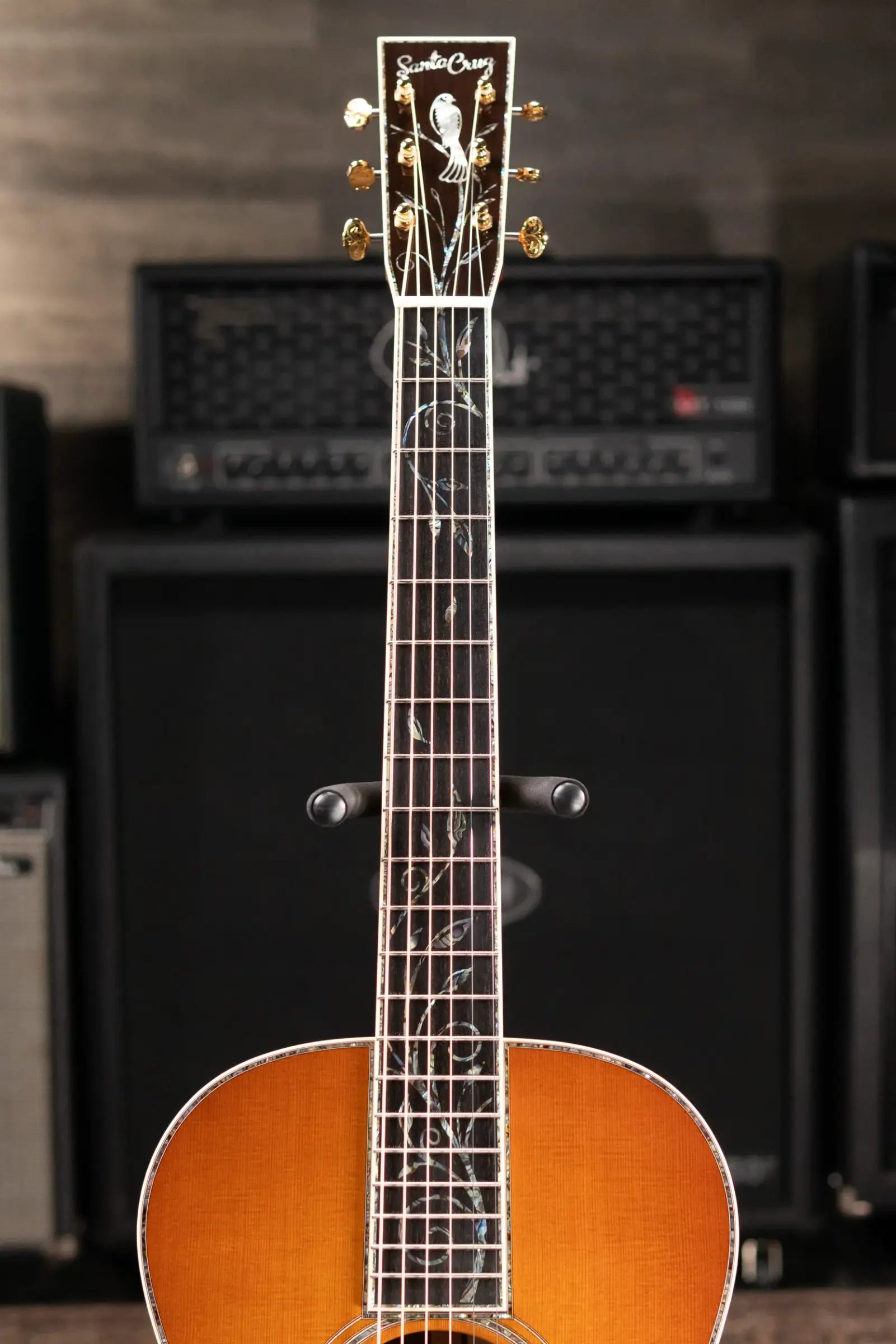 Santa Cruz H13 42 Style Acoustic Guitar - Orcas Island Cedar/Waterfall Bubinga with Hardshell Case