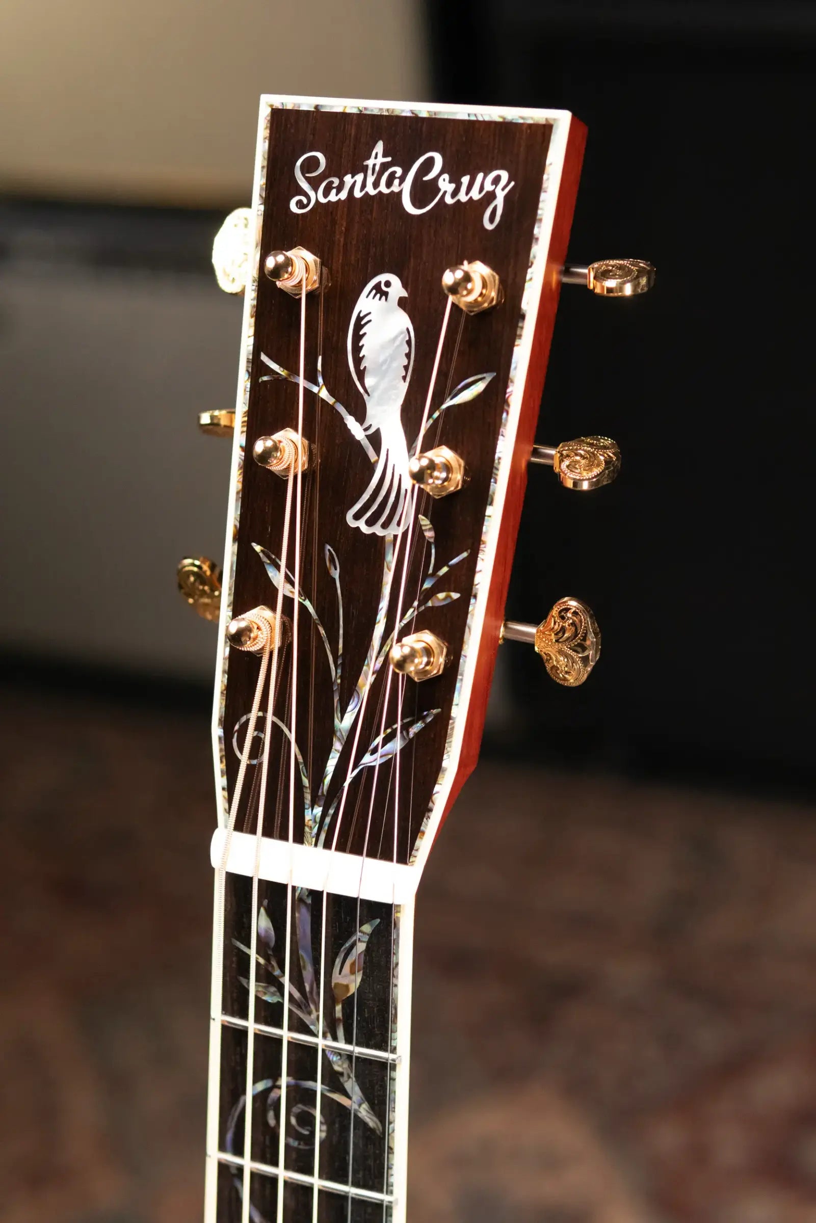 Santa Cruz H13 42 Style Acoustic Guitar - Orcas Island Cedar/Waterfall Bubinga with Hardshell Case