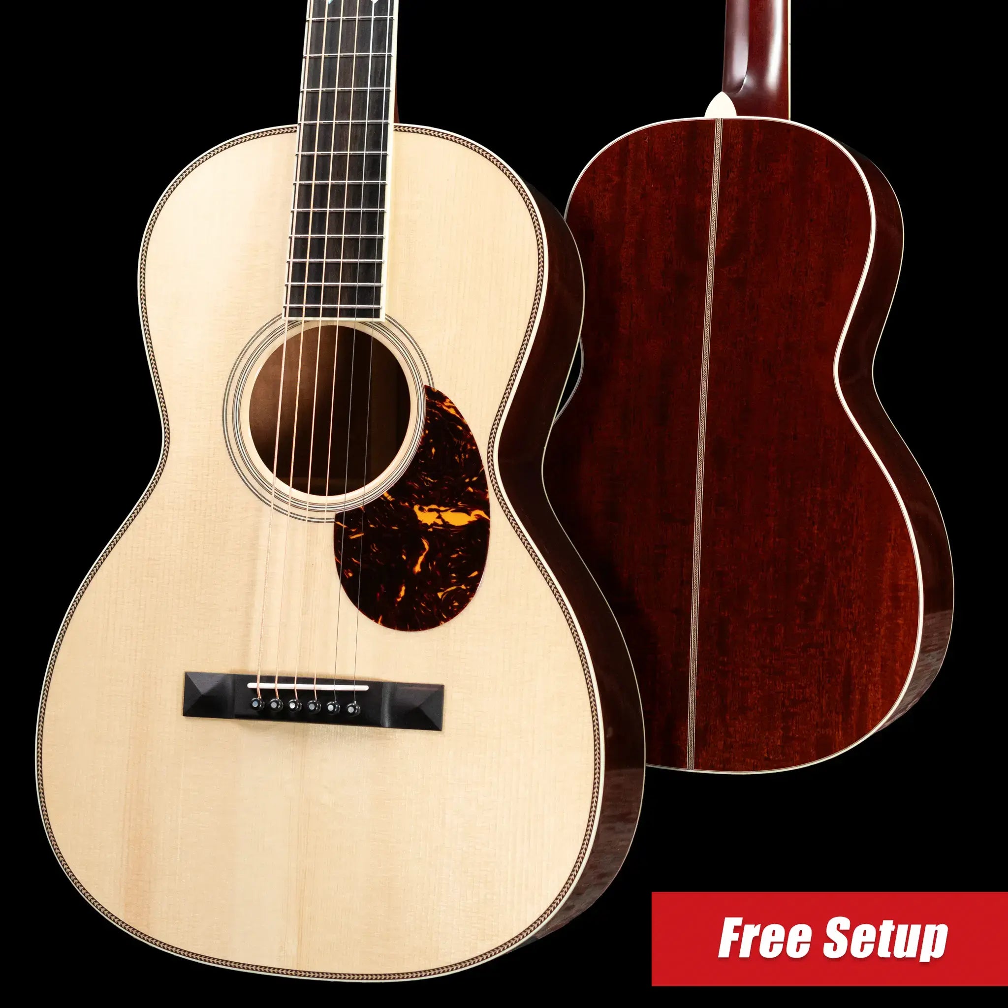 Santa Cruz Style 1 Acoustic Guitar - Adirondack/Mahogany with Hardshell Case