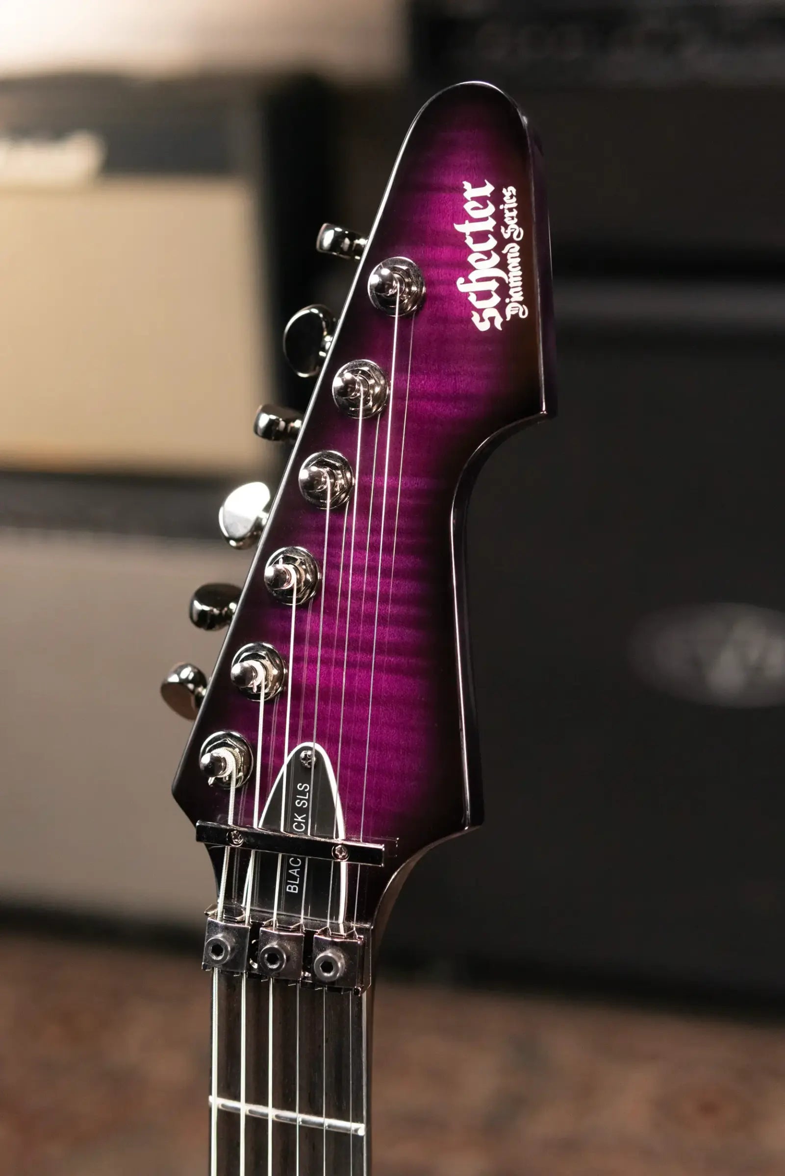 Schecter Blackjack SLS Avenger FR-S Electric Guitar - Transparent Purple Burst with Hardshell Case - Used