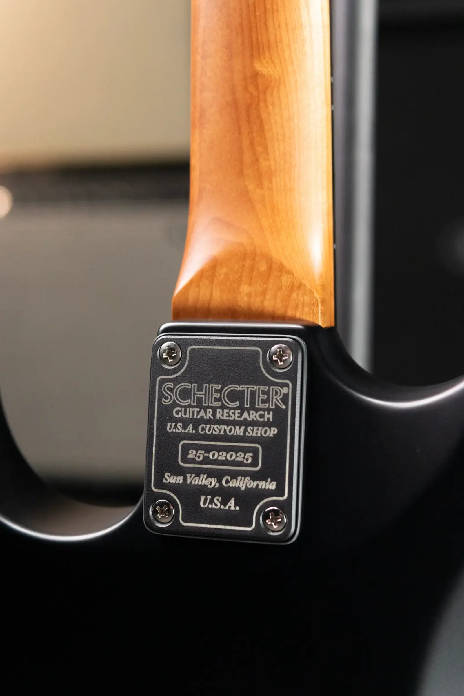 Schecter Custom Shop Sunset Custom HSS Electric Guitar - Satin Transparent Black Burst with Hardshell Case