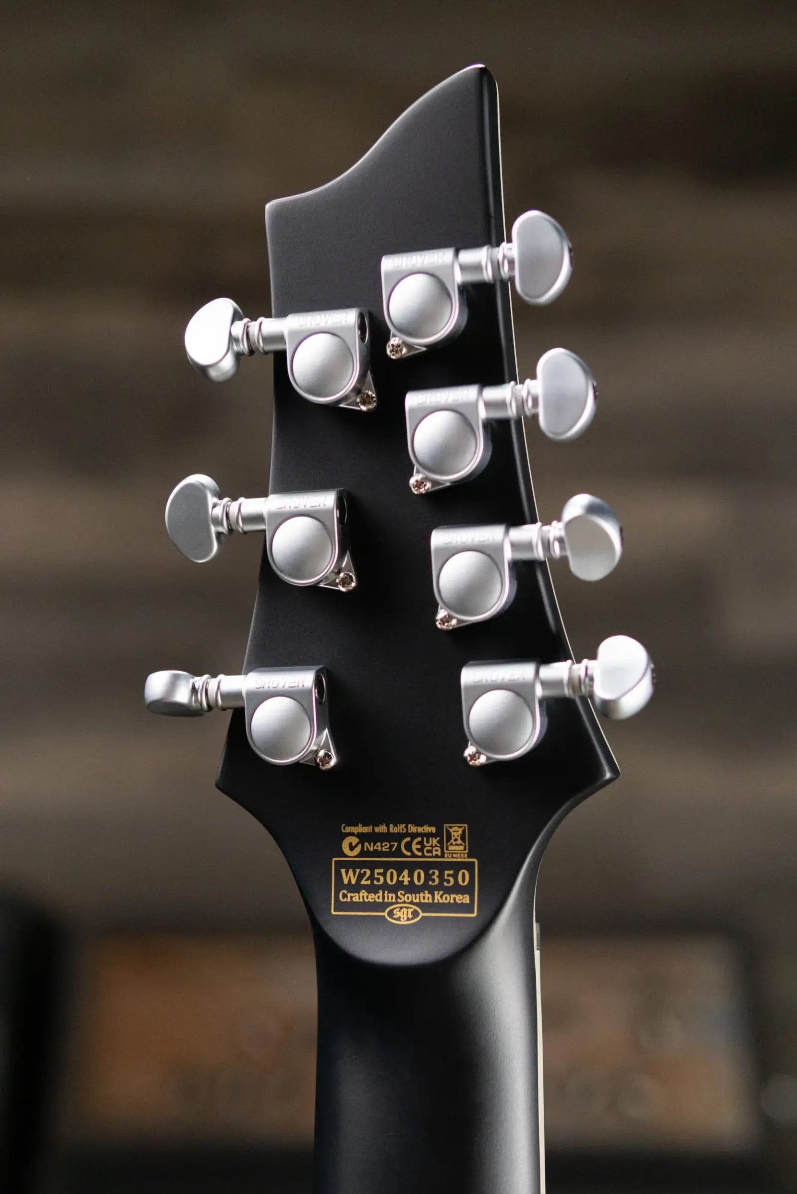 Schecter Damien Platinum-7 7-String Electric Guitar - Satin Black