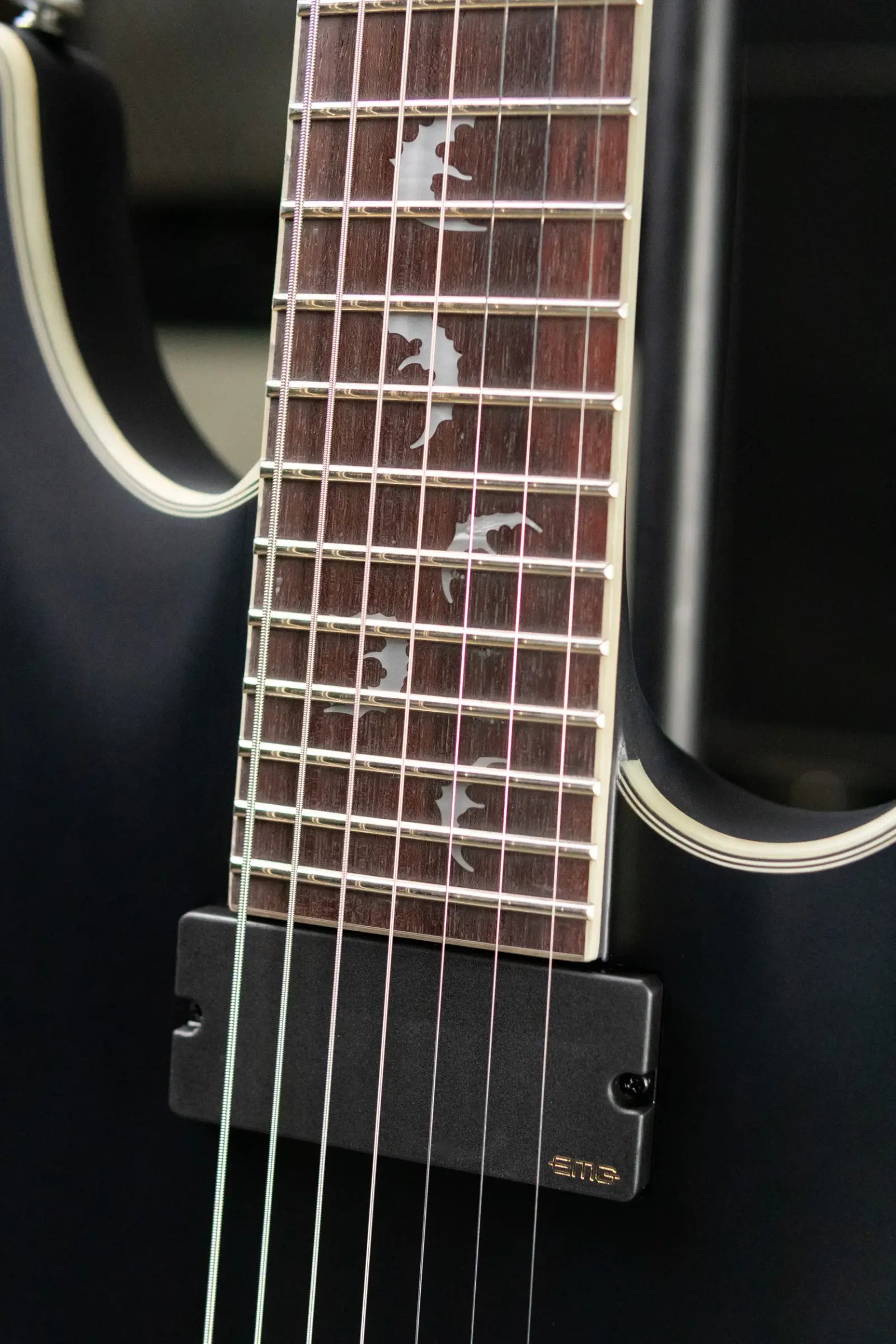 Schecter Damien Platinum-7 7-String Electric Guitar - Satin Black