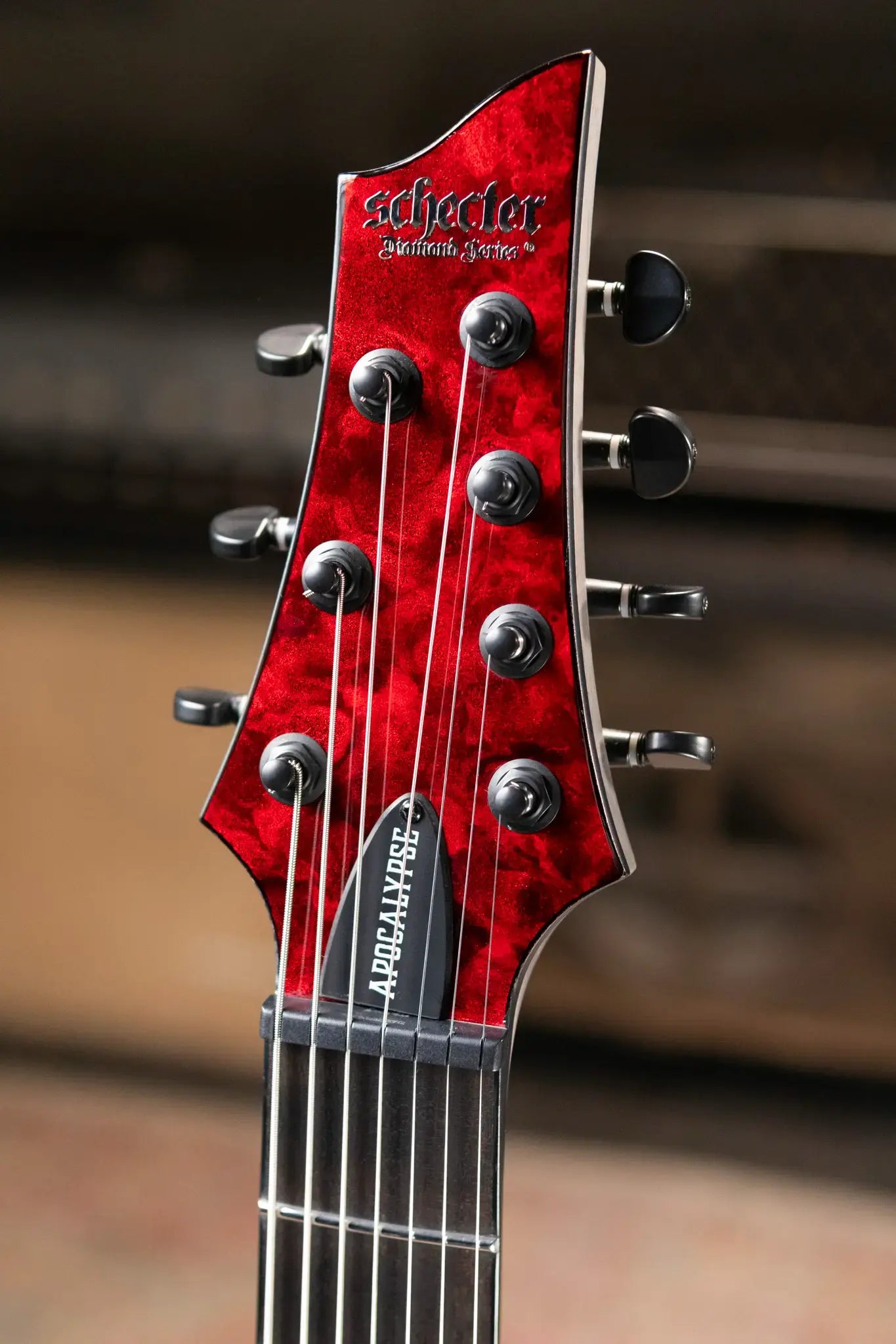 Schecter Diamond Series Apocalypse C-7 Electric Guitar Red Reign - Used