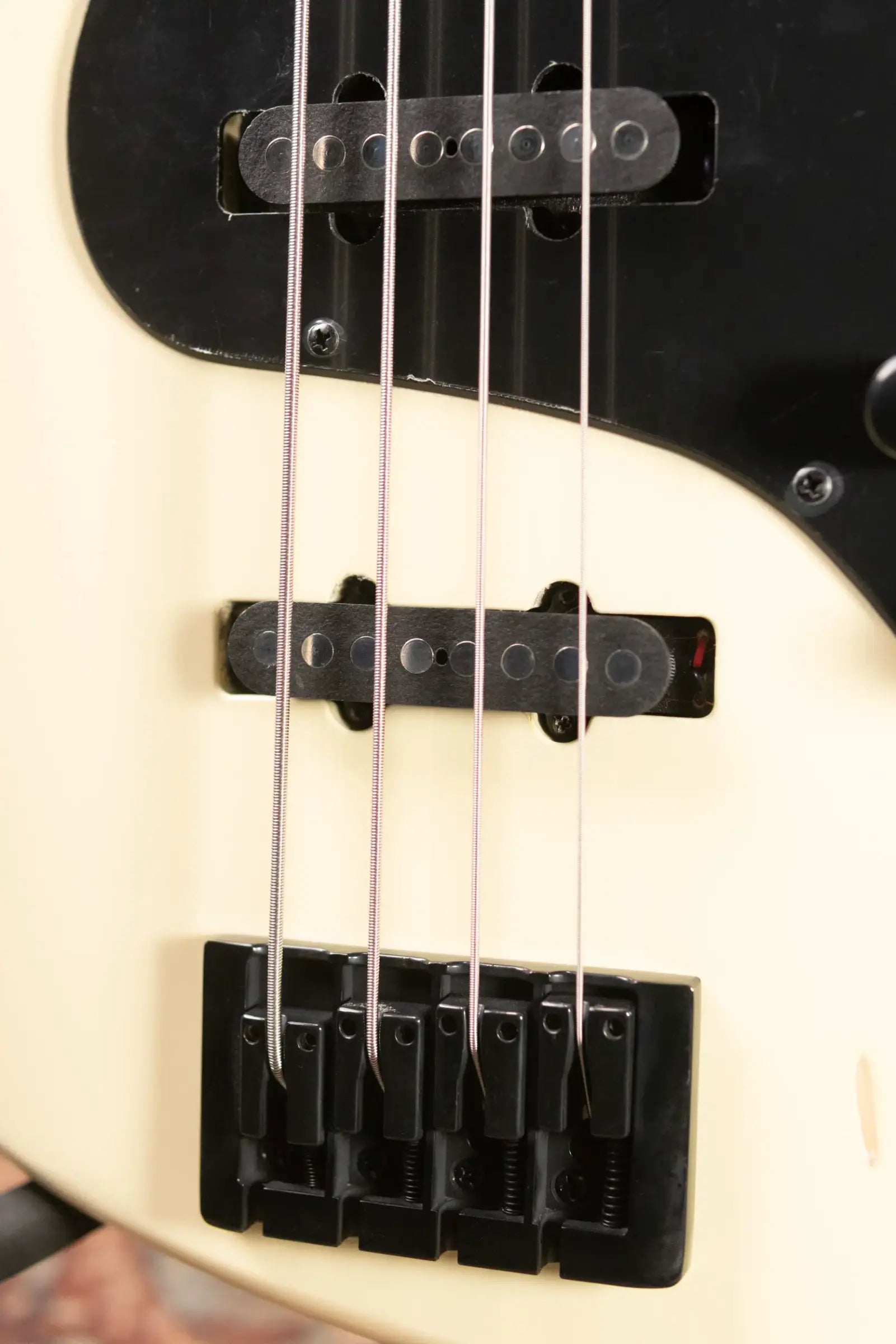 Schecter Diamond Series Nikki Sixx J-4 Electric Bass - Worn Ivory - Used