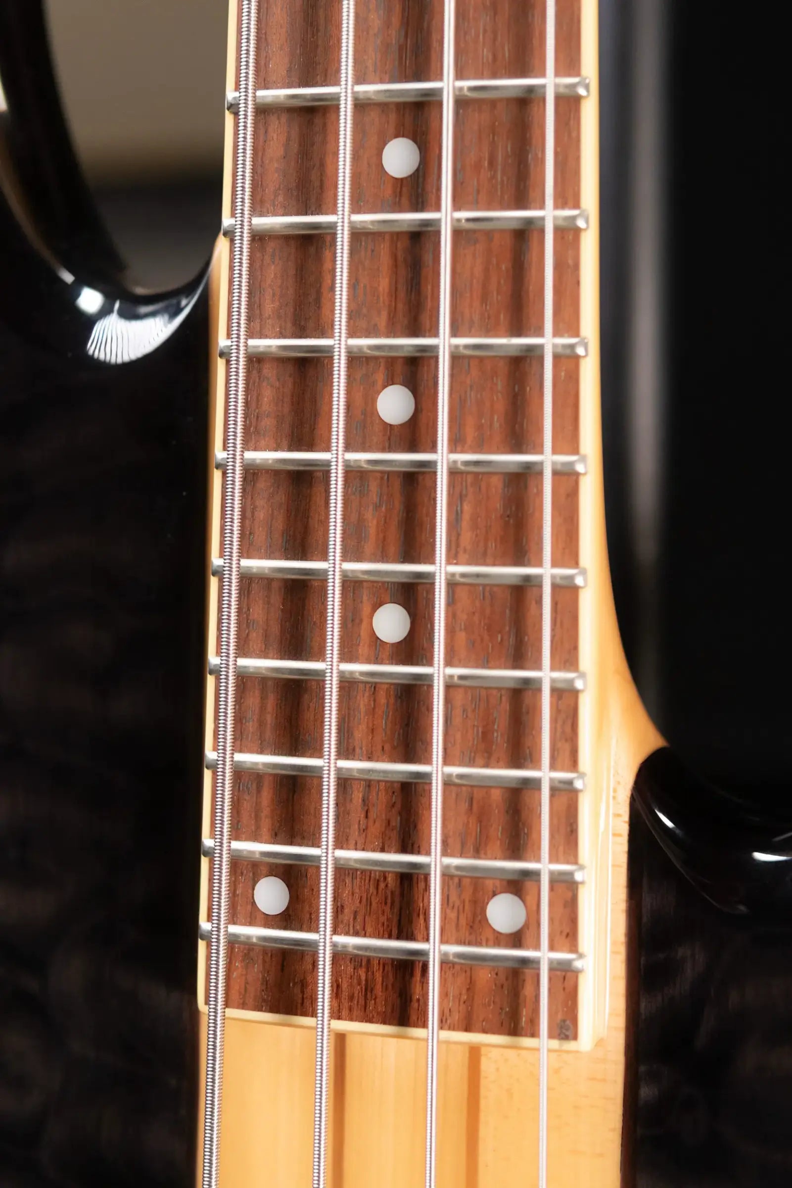 Schecter Diamond Series Stiletto Elite 4 Electric Bass - Transparent Black with Hardshell Case - Used