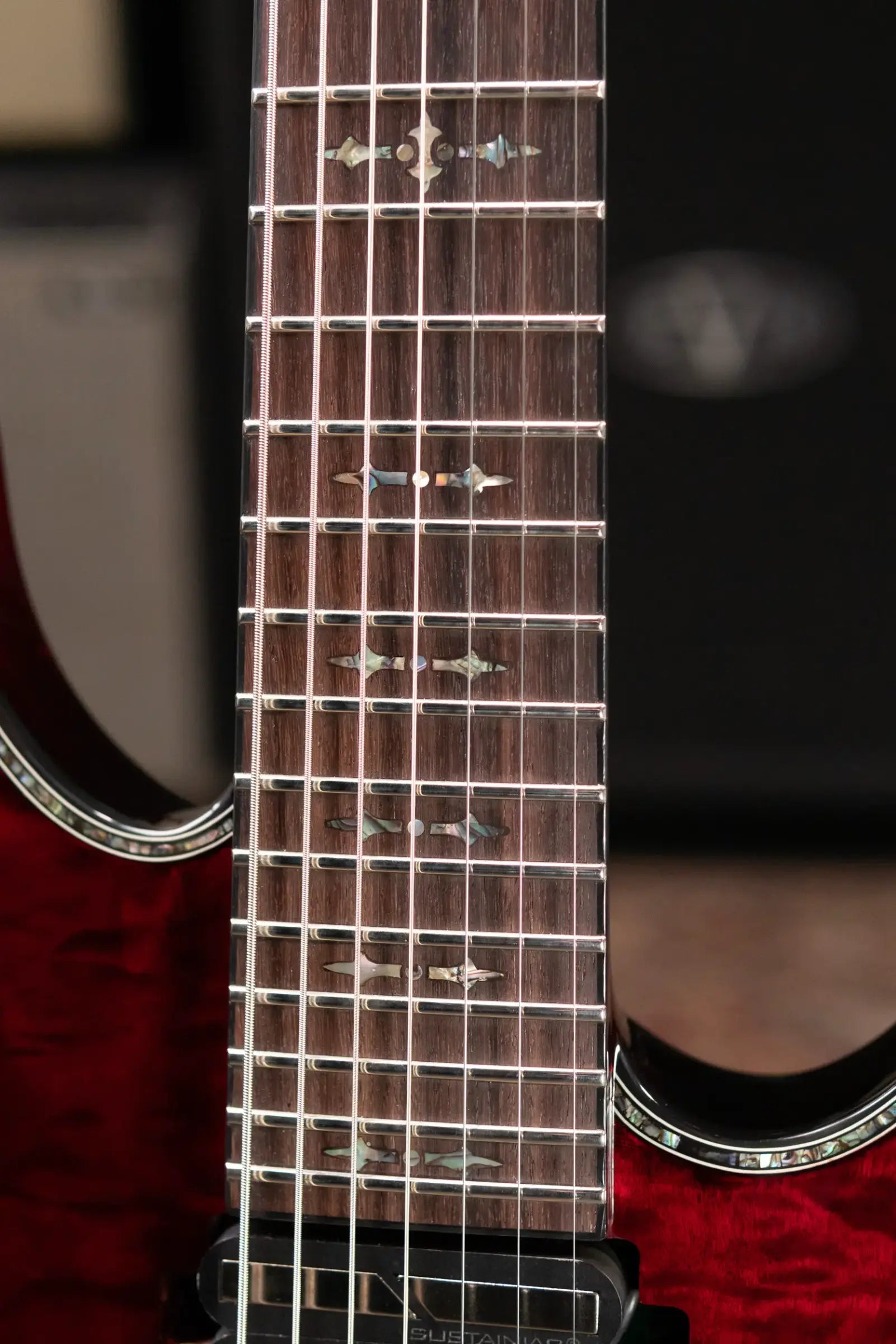 Schecter Hellraiser C-7 FR-S 7-String Electric Guitar - Black Cherry with Hardshell Case - Used