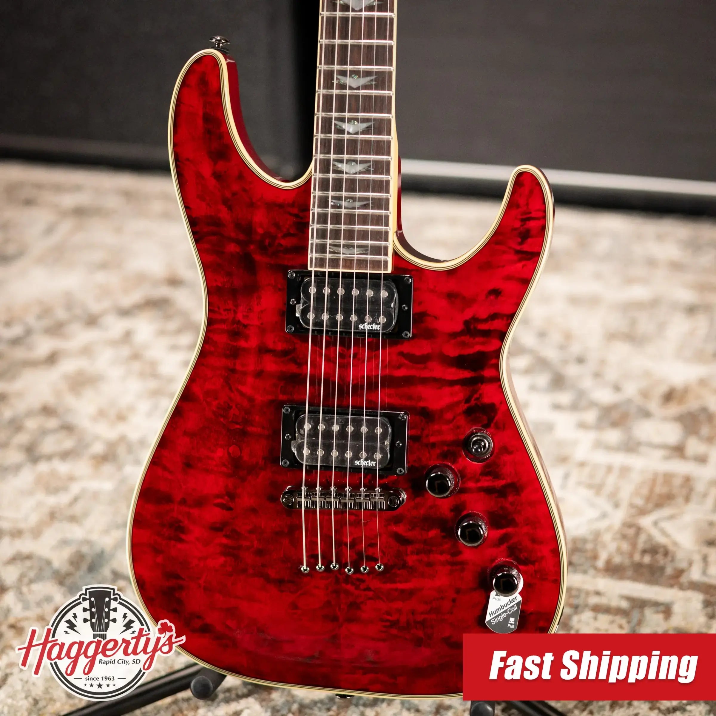 Schecter Omen Extreme-6 Electric Guitar - Black Cherry