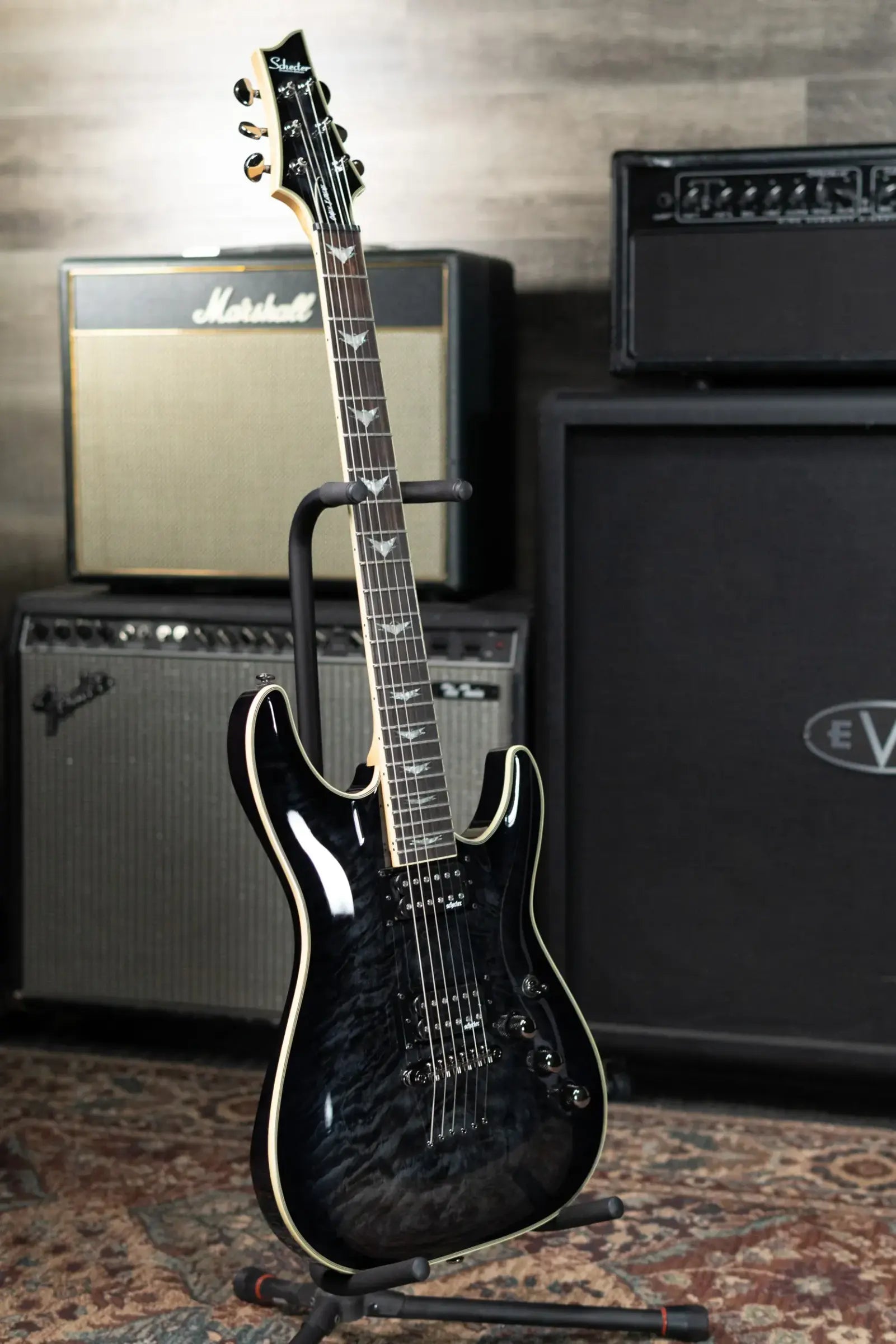 Schecter Omen Extreme-6 Electric Guitar - See Thru Black