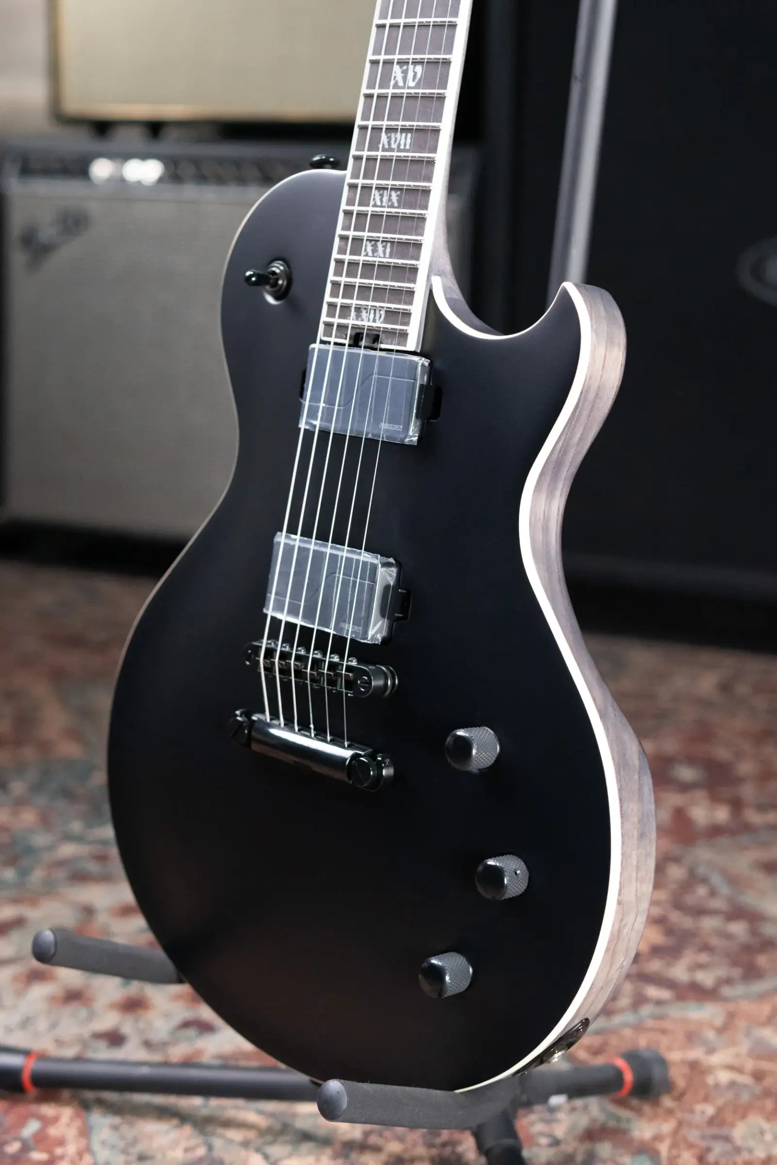 Schecter Solo-II SLS Elite Evil Twin Electric Guitar - Satin Black - Demo
