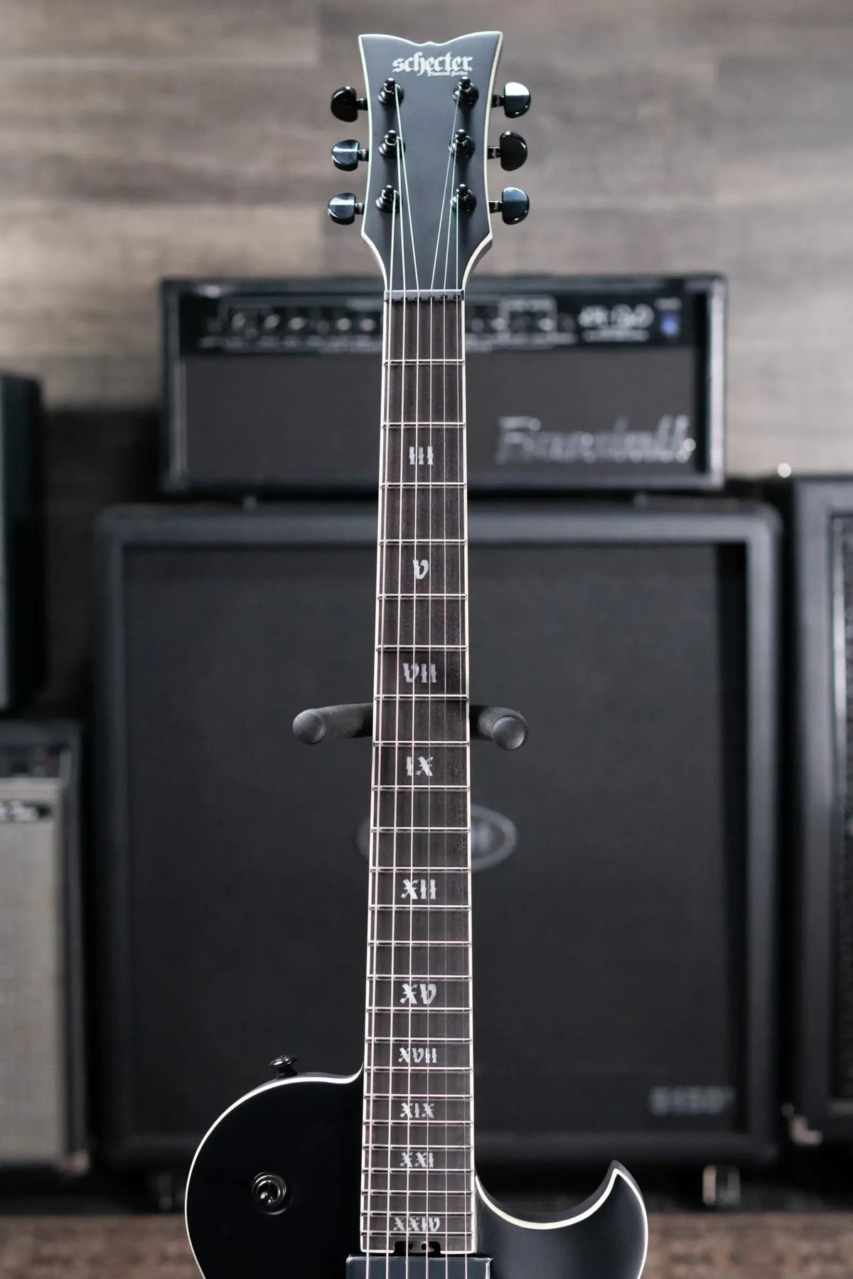 Schecter Solo-II SLS Elite Evil Twin Electric Guitar - Satin Black - Demo