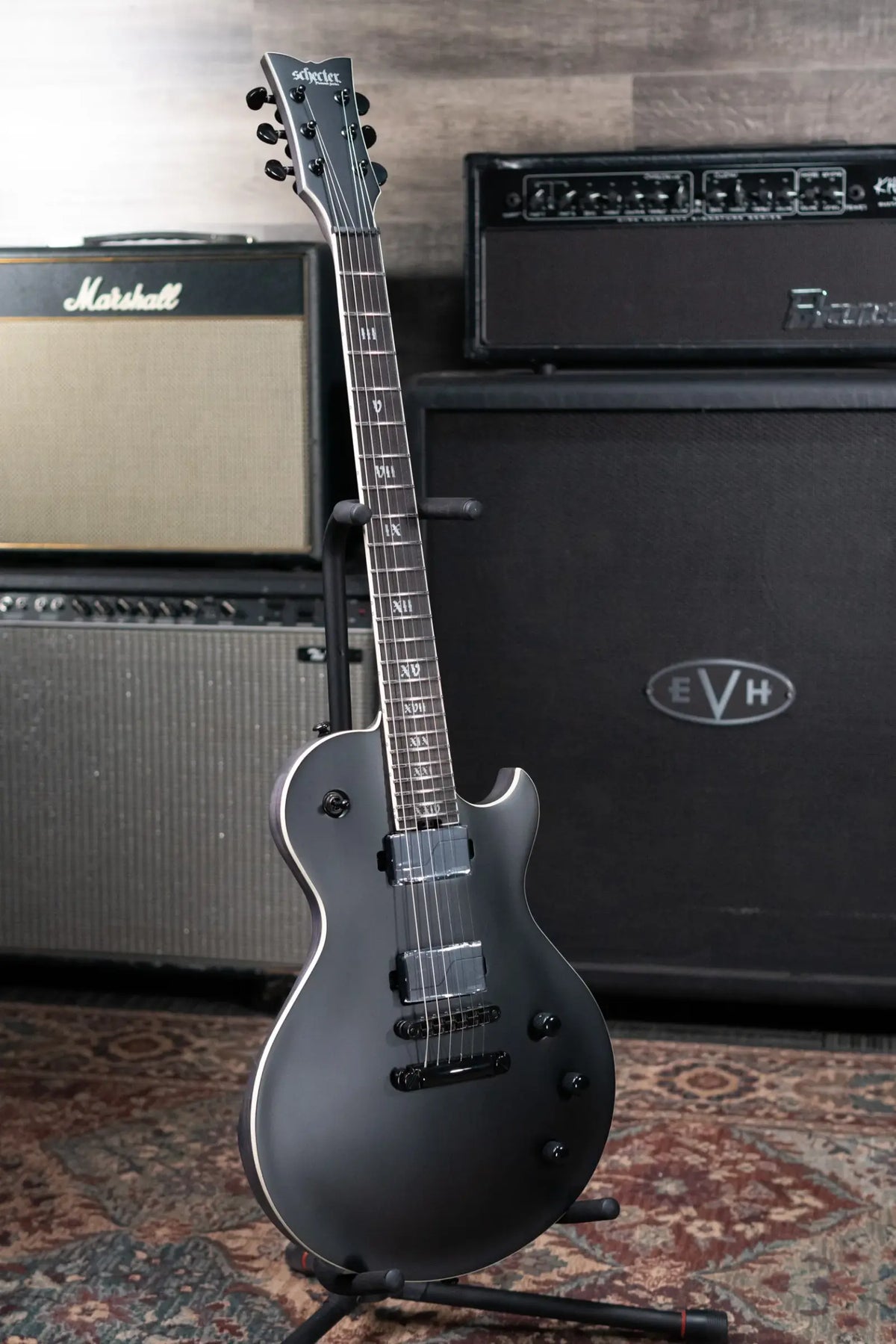 Schecter Solo-II SLS Elite Evil Twin Electric Guitar - Satin Black - Demo