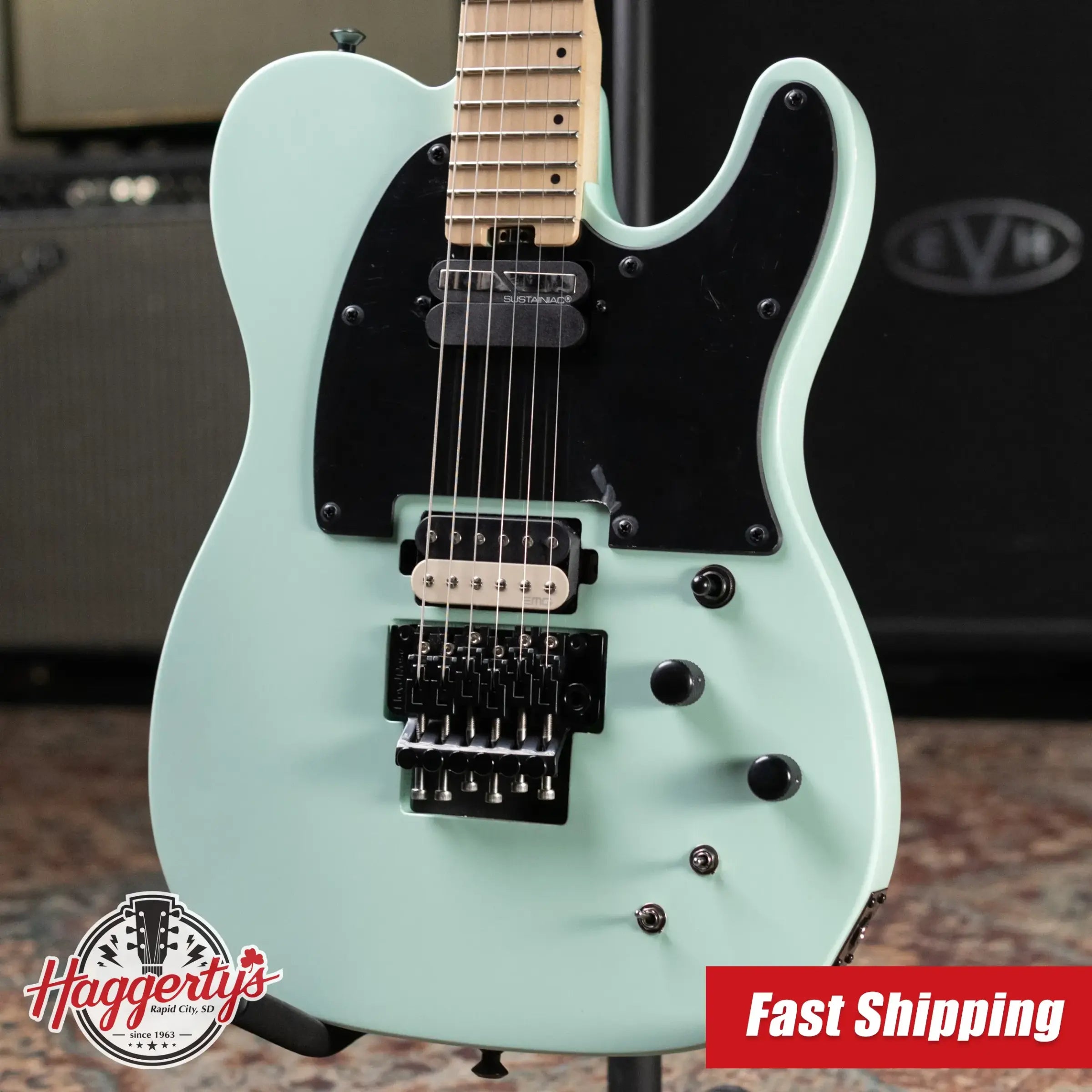 Schecter Sun Valley Super Shredder PT FR S Electric Guitar - Seafoam Green with Hardshell Case - Used