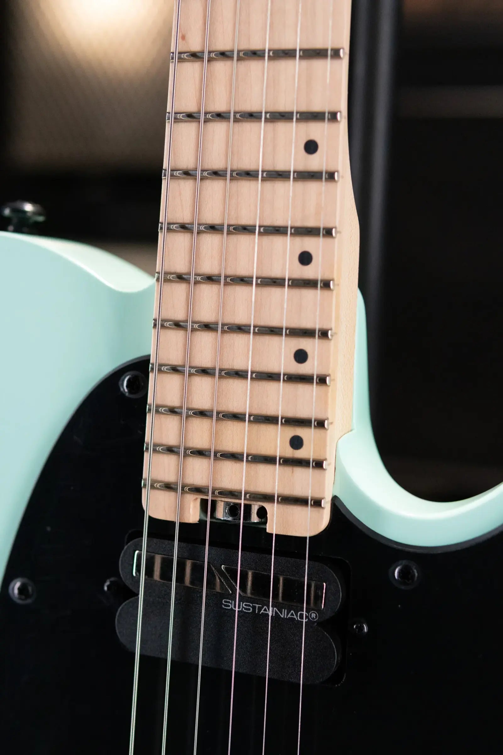Schecter Sun Valley Super Shredder PT FR with Sustainiac Electric Guitar - Sea Foam Green