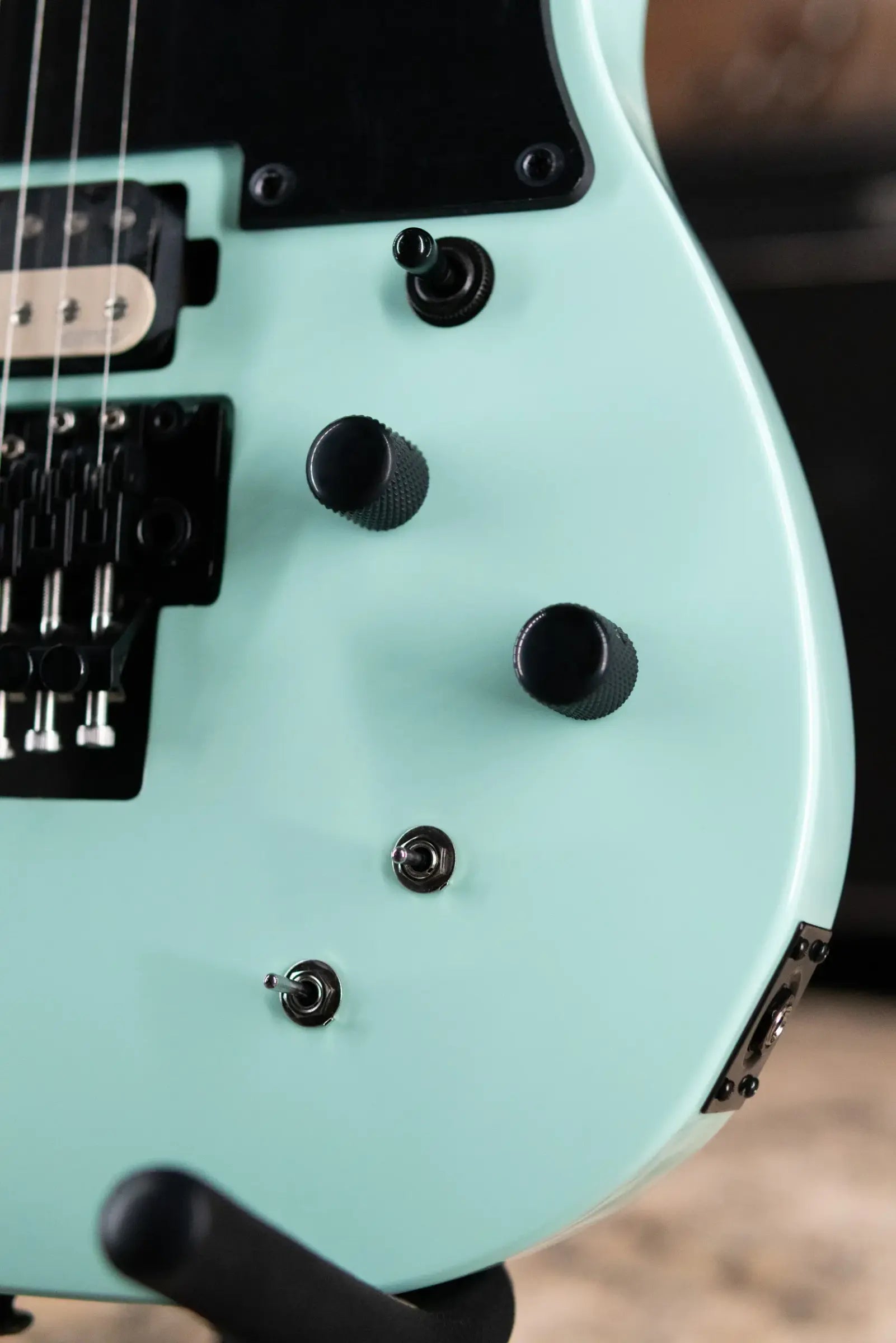 Schecter Sun Valley Super Shredder PT FR with Sustainiac Electric Guitar - Sea Foam Green