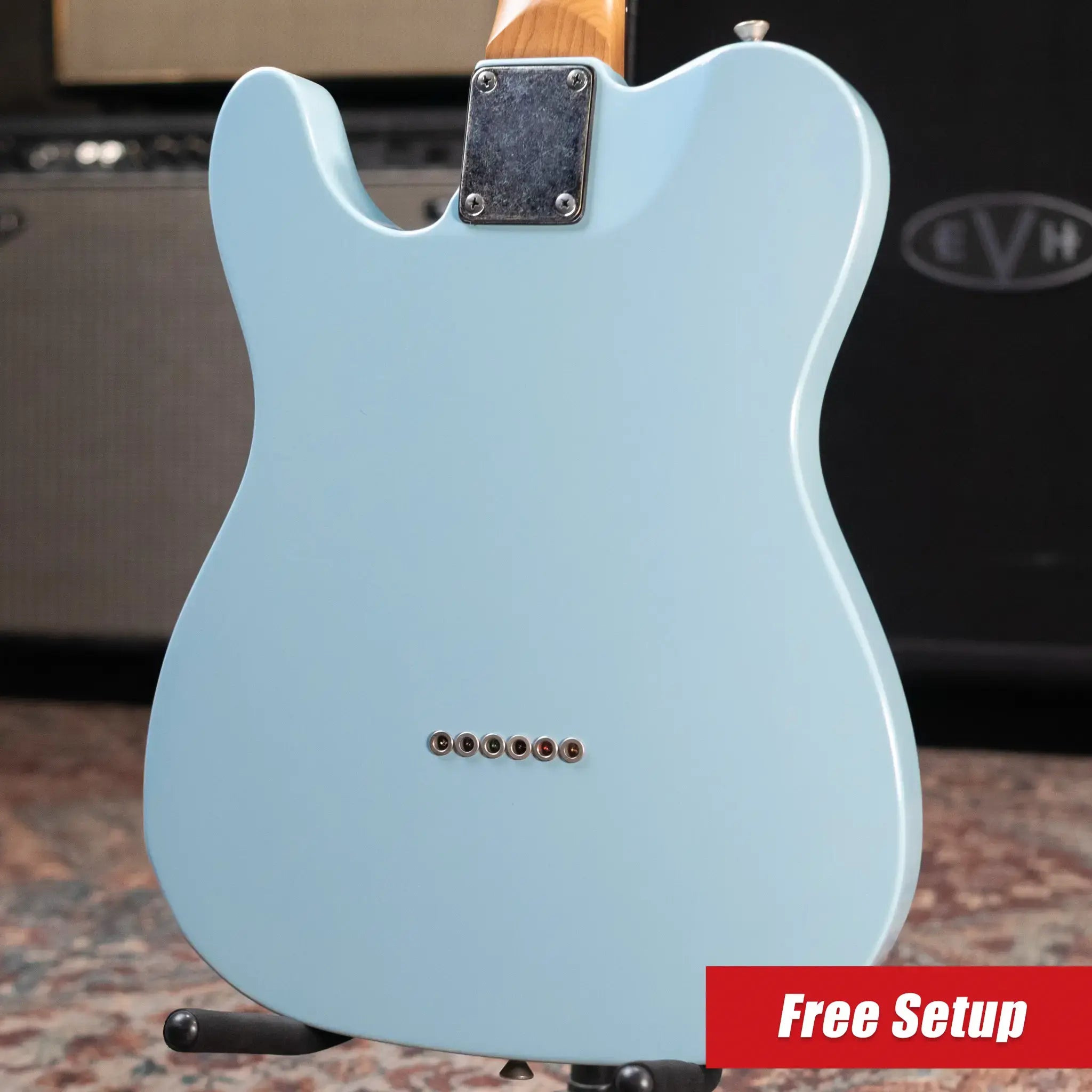 Schecter USA Custom PT Wembley Studio Electric Guitar Sonic Blue with Hardshell Case - Used