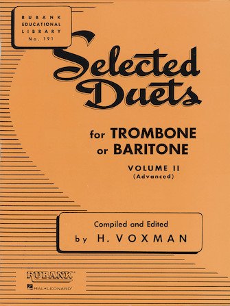 Selected Duets for Trombone or Baritone Volume II