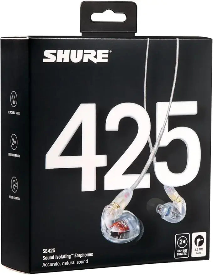 Shure SE425-CL Sound Isolating In Ear Monitors