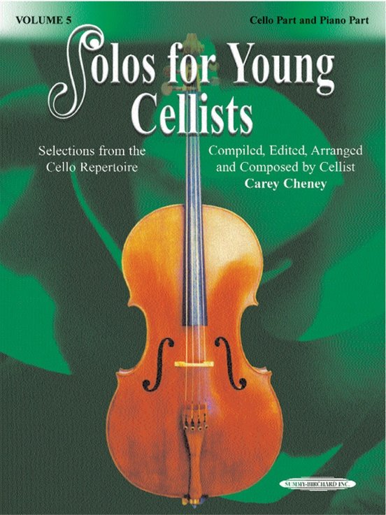 Solos for Young Cellists Cello & Piano- Volume 5 Book, Alfred Publishing