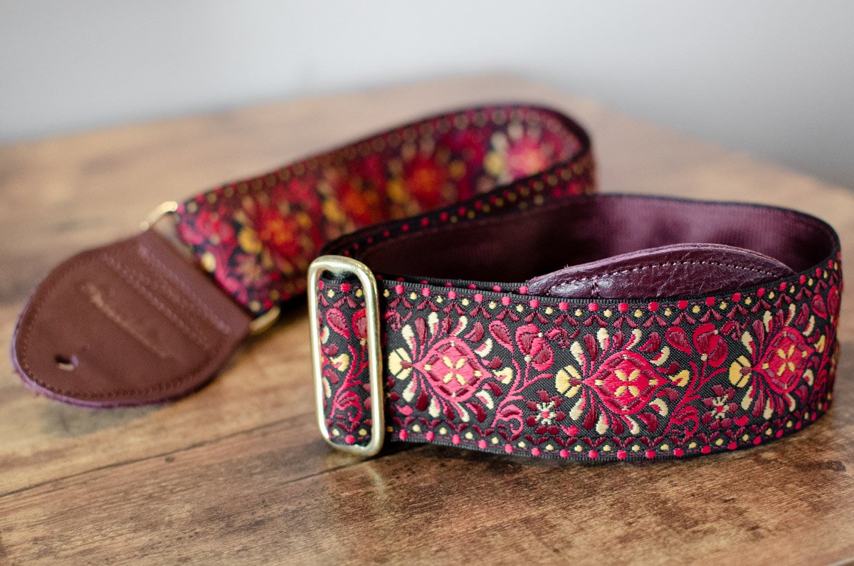 Souldier Vintage Hendrix MaroonGuitar Strap haggertys 2
