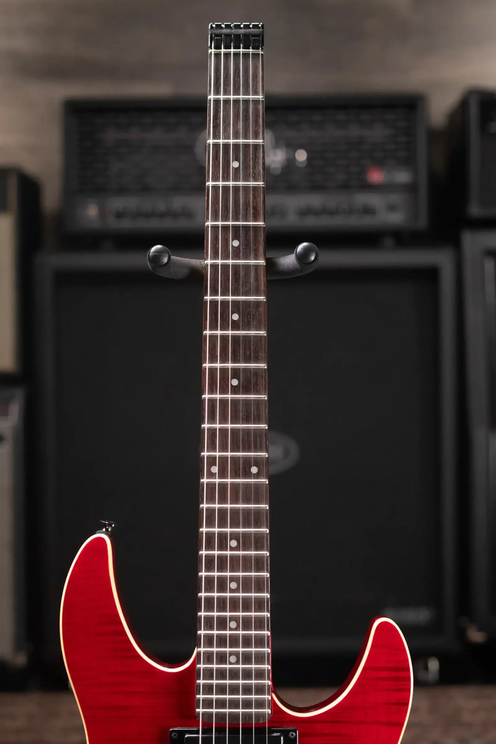 Spirit by Steinberger GU Deluxe Headless Electric Guitar - Transparent Red with Gig Bag - Used