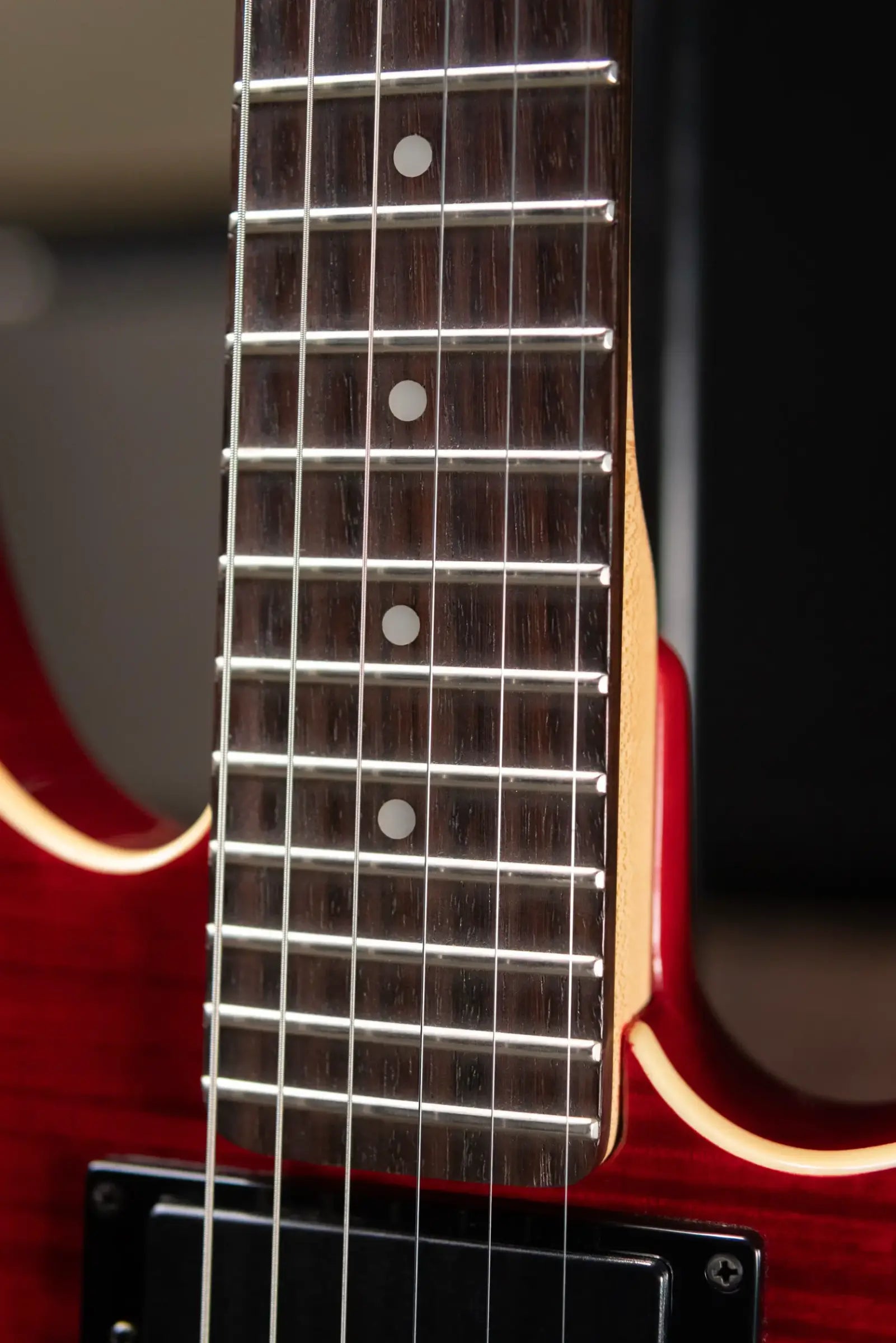 Spirit by Steinberger GU Deluxe Headless Electric Guitar - Transparent Red with Gig Bag - Used