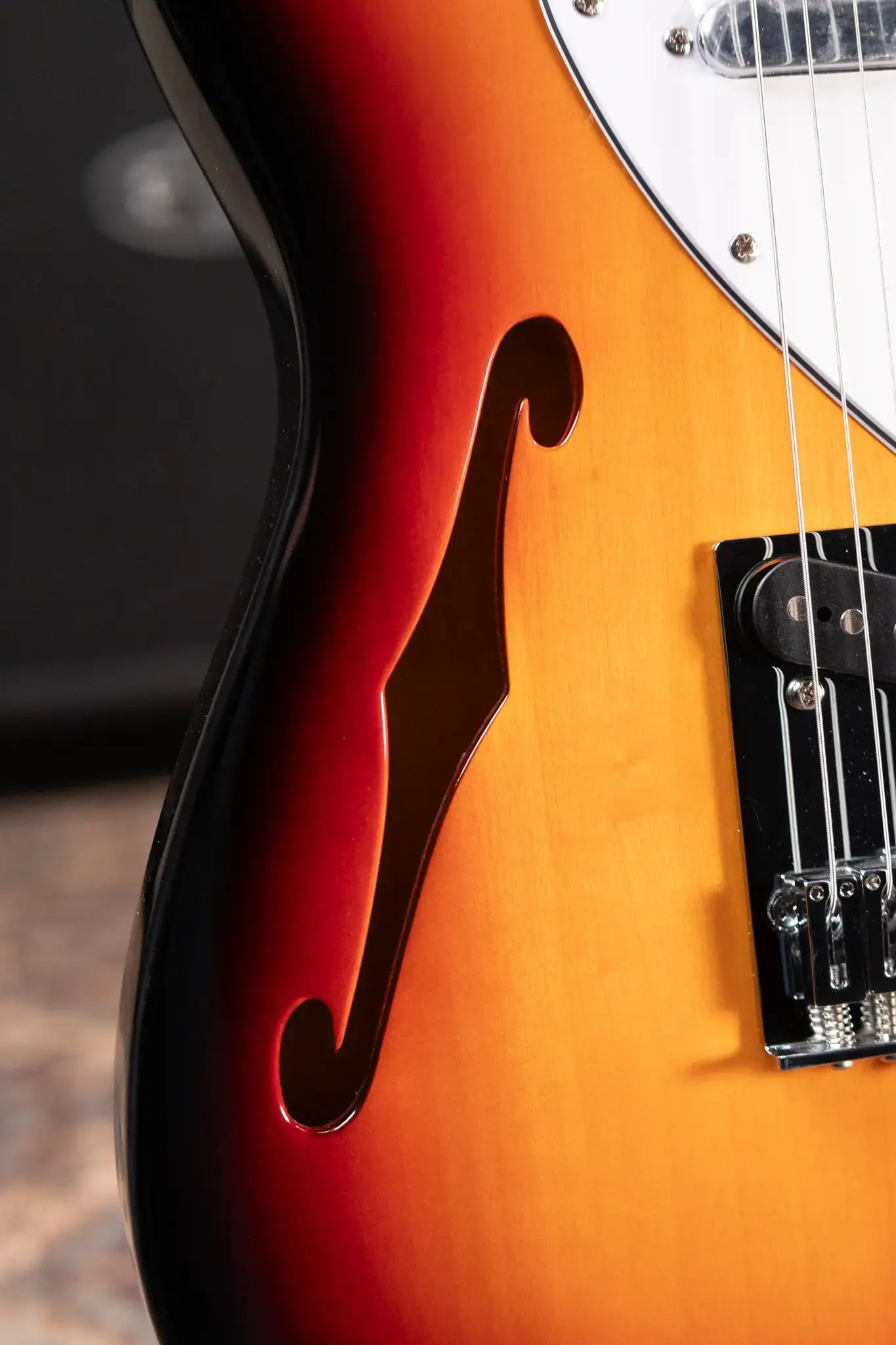 Squier Affinity Series Telecaster Thinline Electric Guitar - 3-Color Sunburst