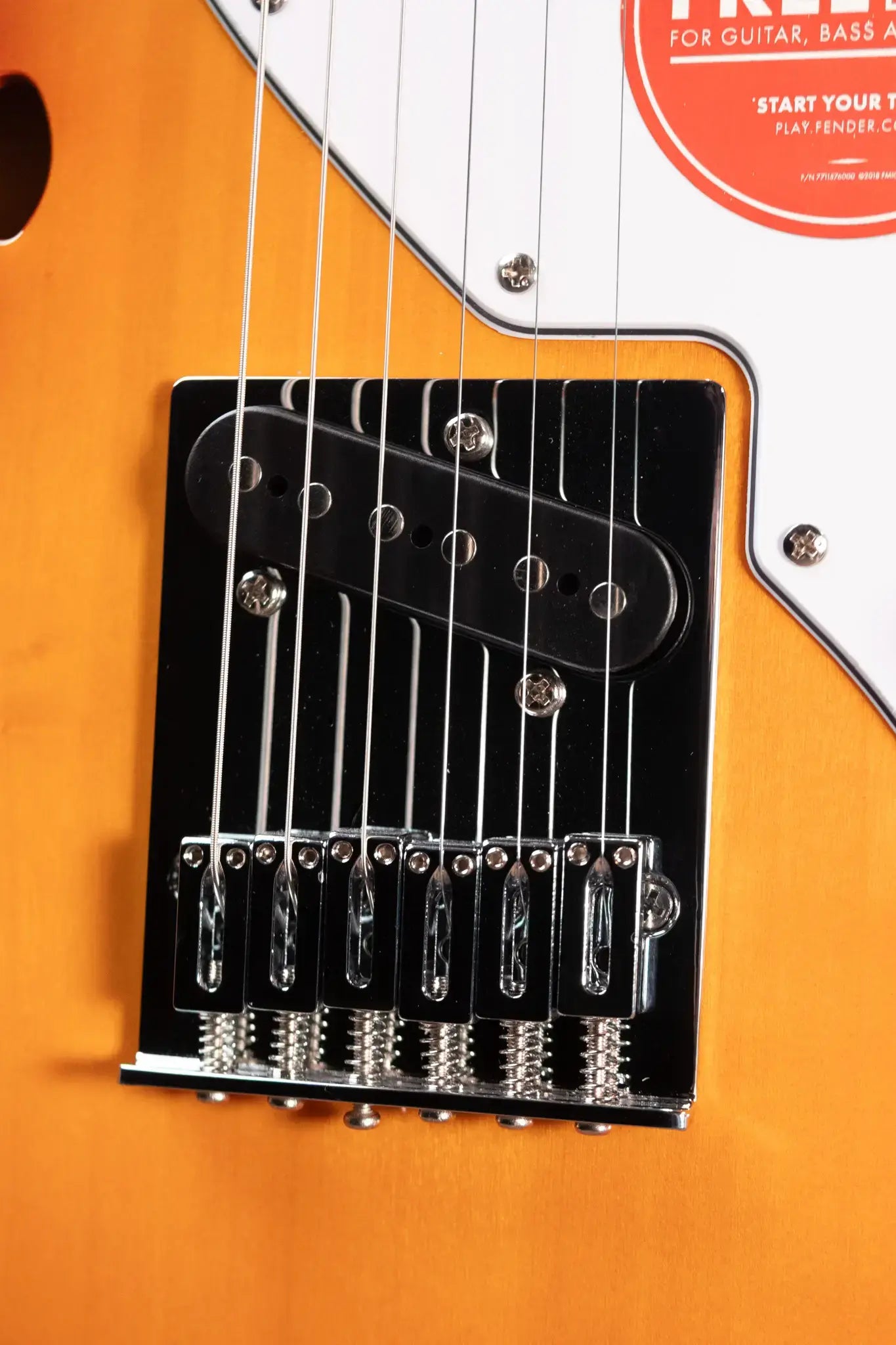 Squier Affinity Series Telecaster Thinline Electric Guitar - 3-Color Sunburst