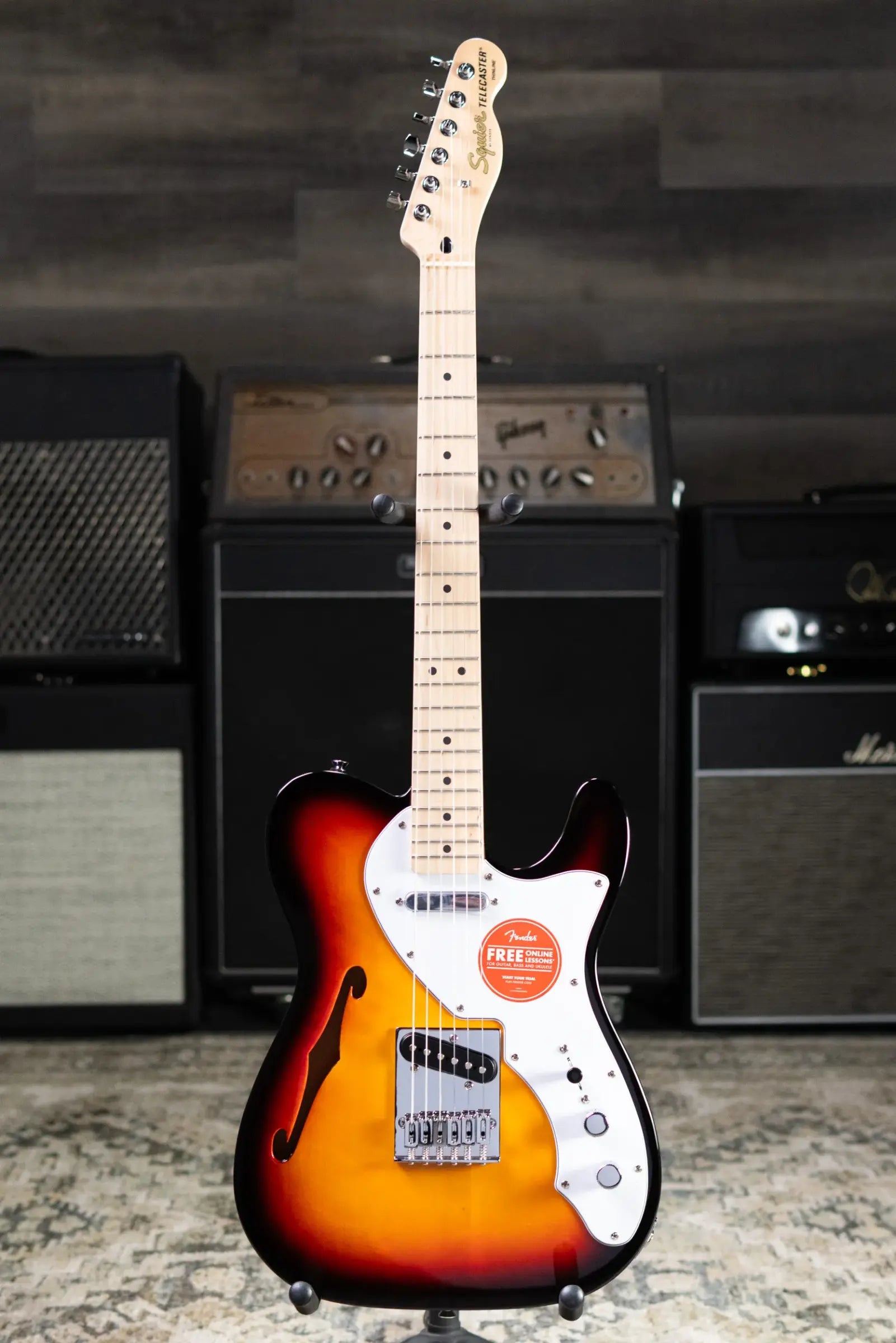 Squier Affinity Series Telecaster Thinline Electric Guitar - 3-Color Sunburst