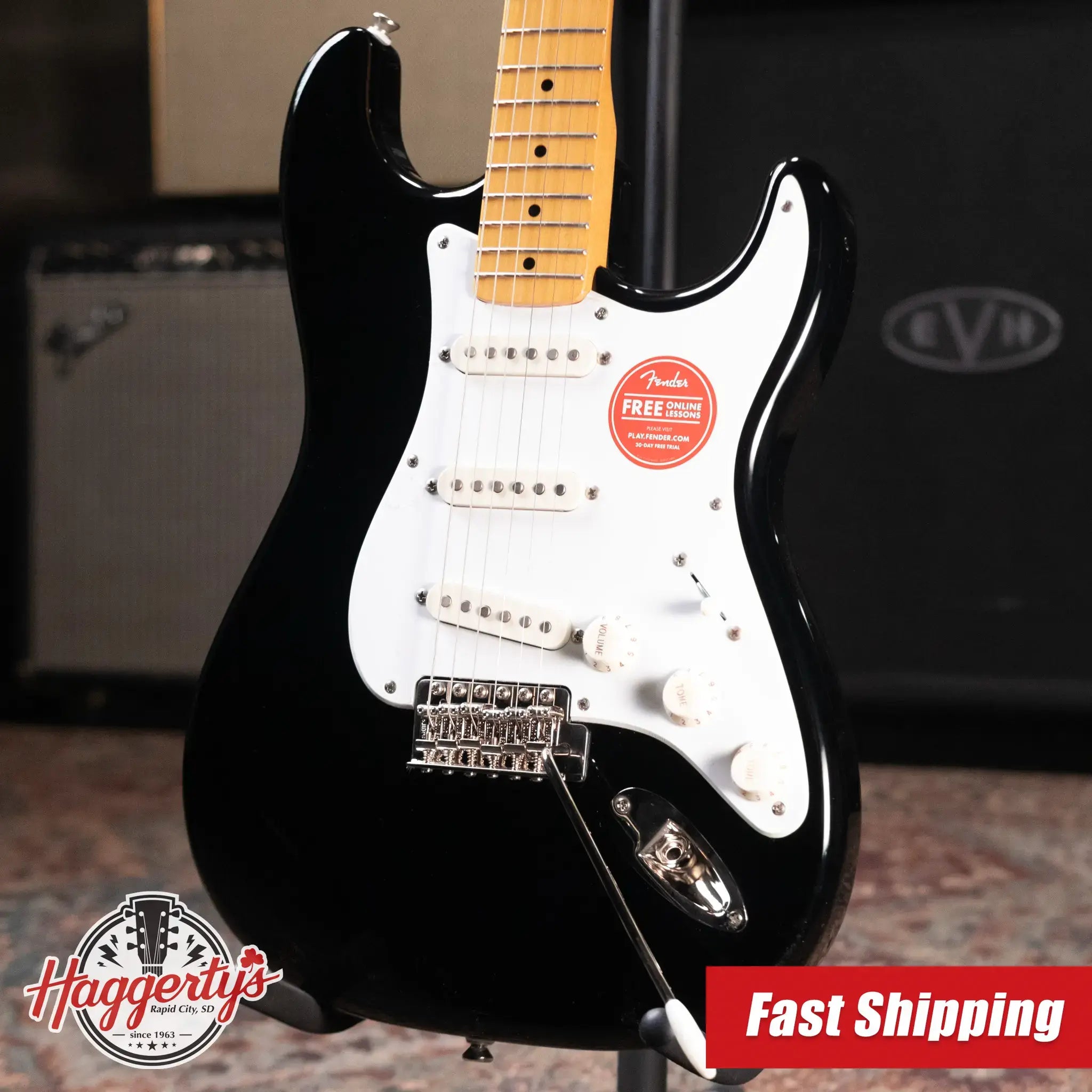 Squier Classic Vibe '50s Stratocaster Electric Guitar - Black