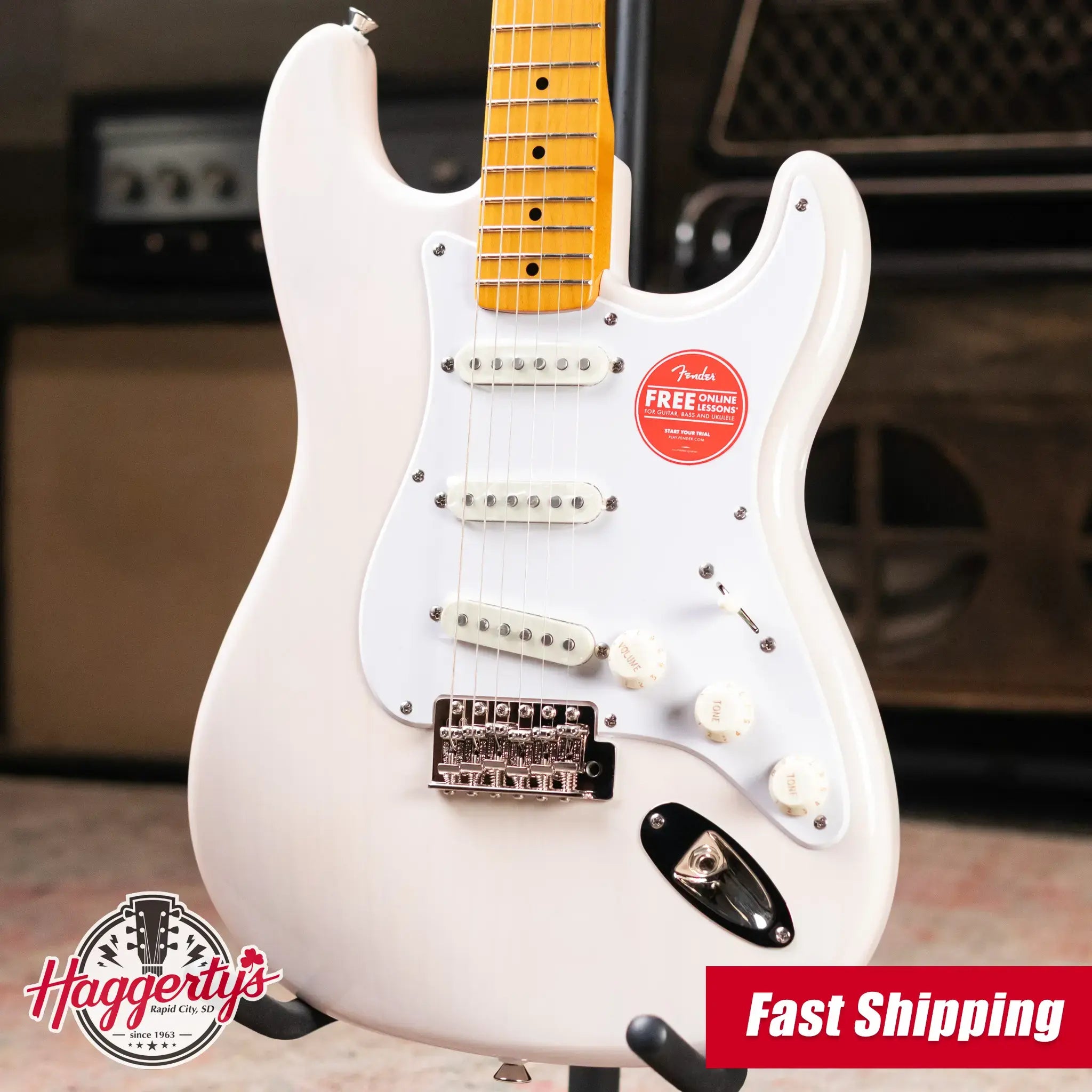 Squier Classic Vibe '50s Stratocaster Electric Guitar - White Blonde