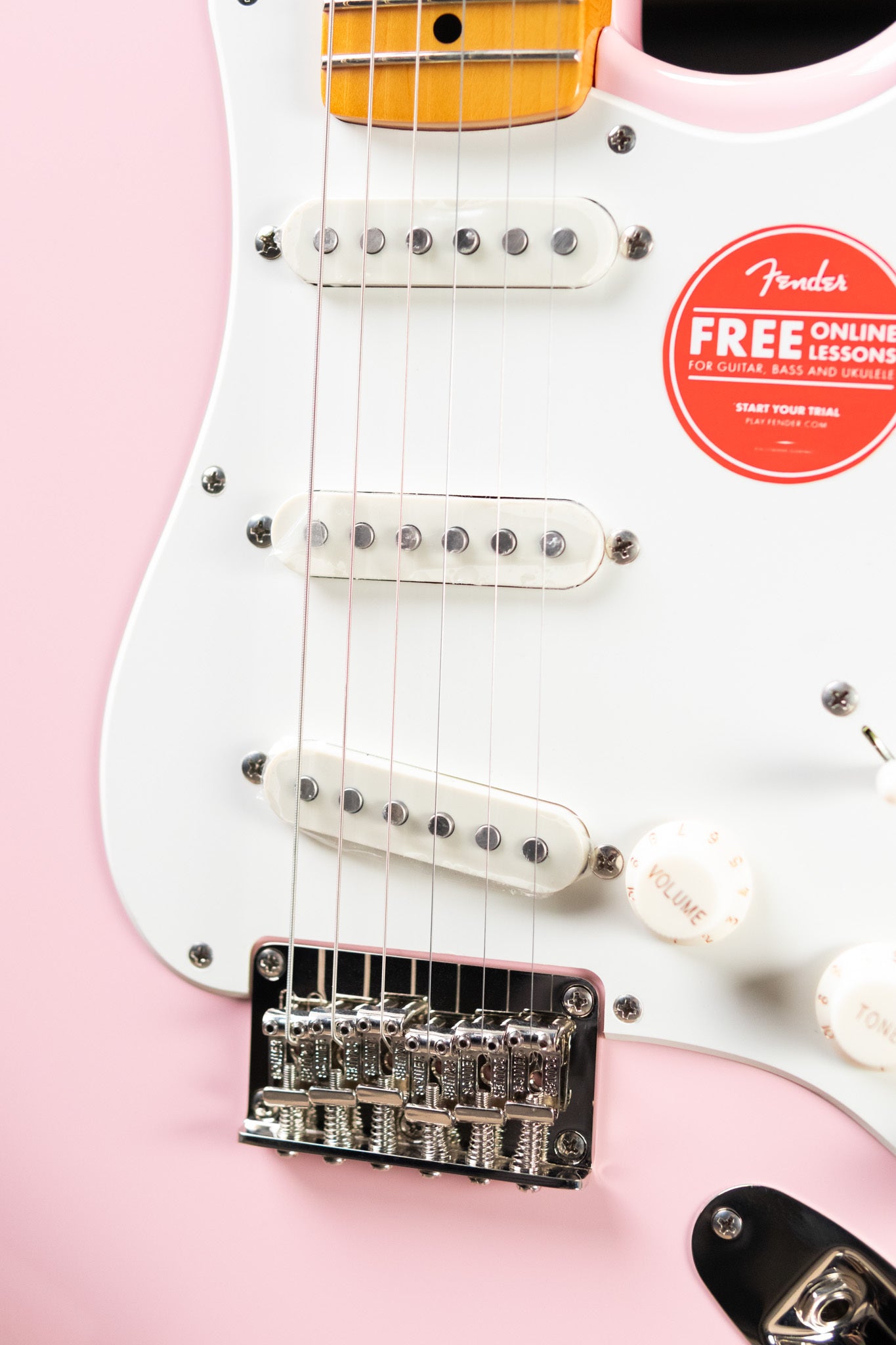 Squier Classic Vibe '50s Stratocaster HT Electric Guitar - Shell Pink