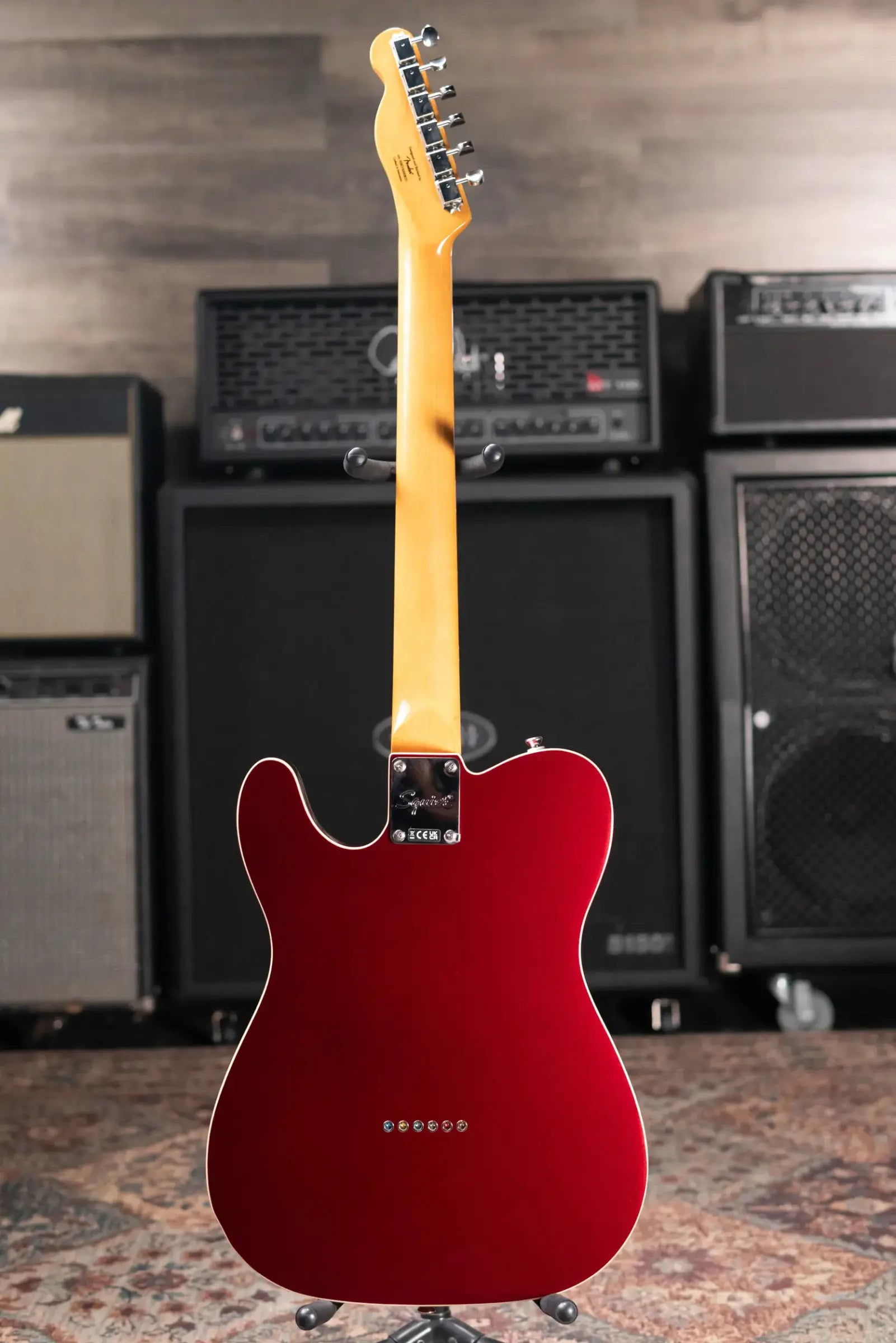 Squier Classic Vibe Custom Esquire Electric Guitar - Candy Apple Red
