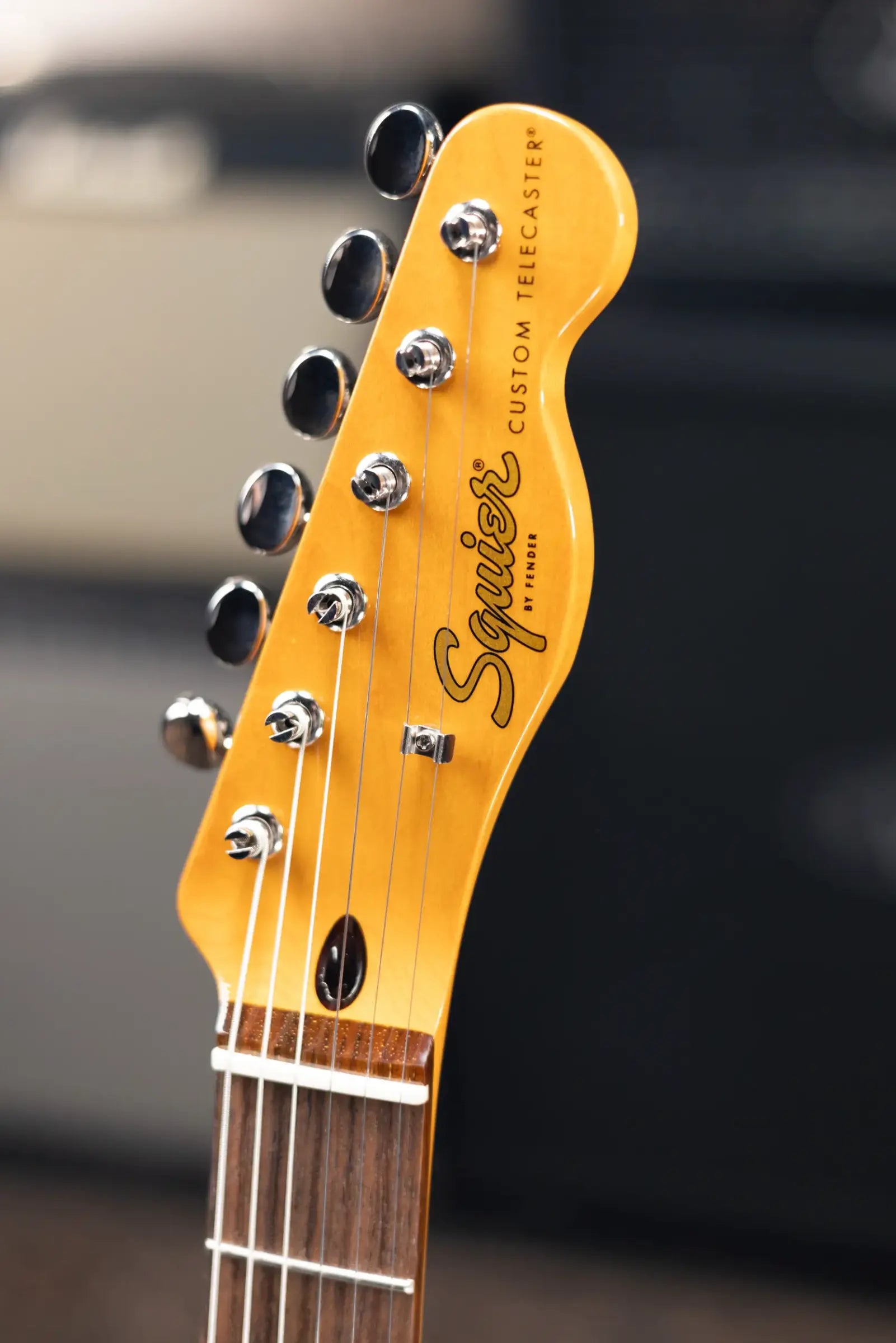 Squier Classic Vibe Custom Telecaster SH with Bigsby Electric Guitar - Aztec Gold