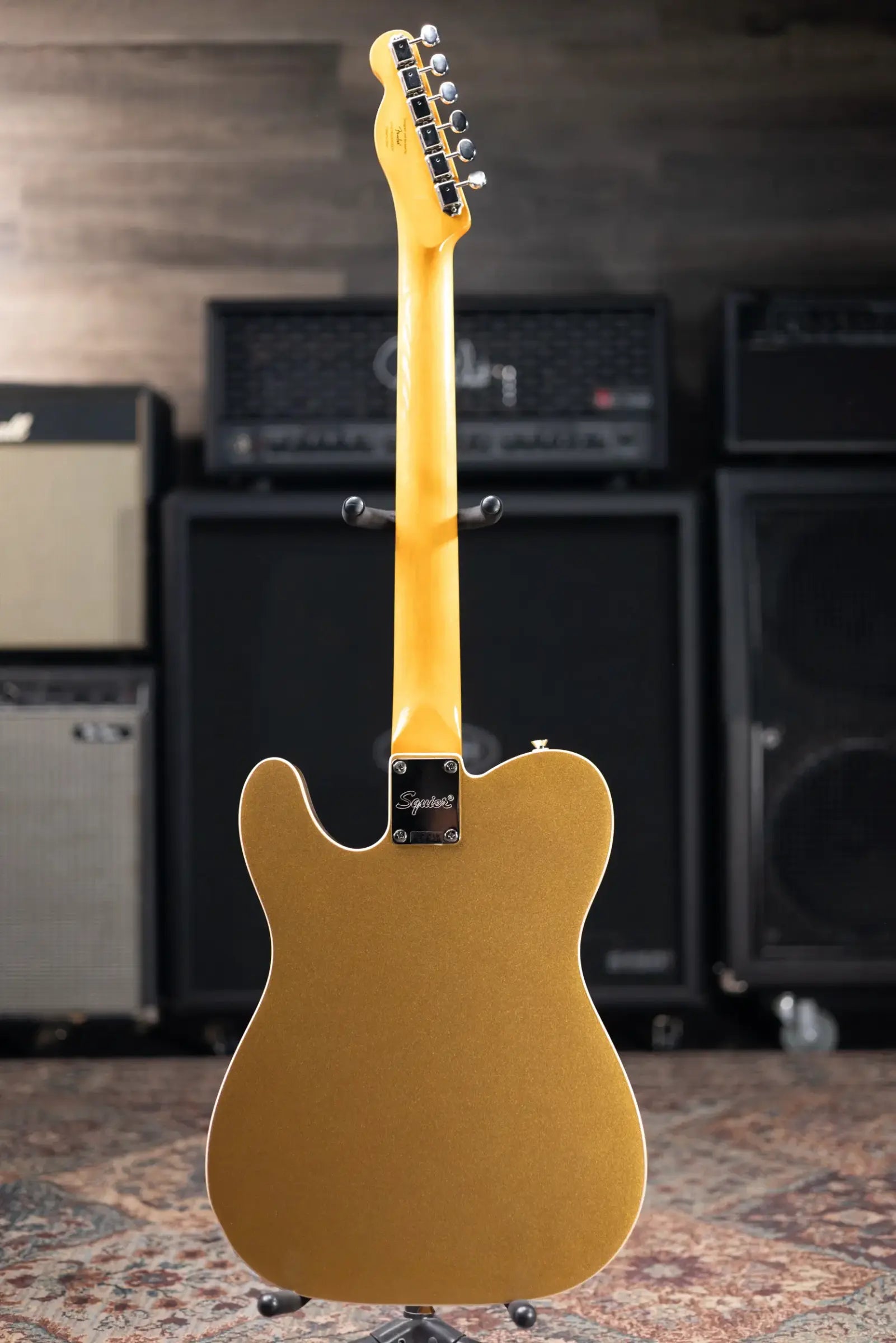 Squier Classic Vibe Custom Telecaster SH with Bigsby Electric Guitar - Aztec Gold