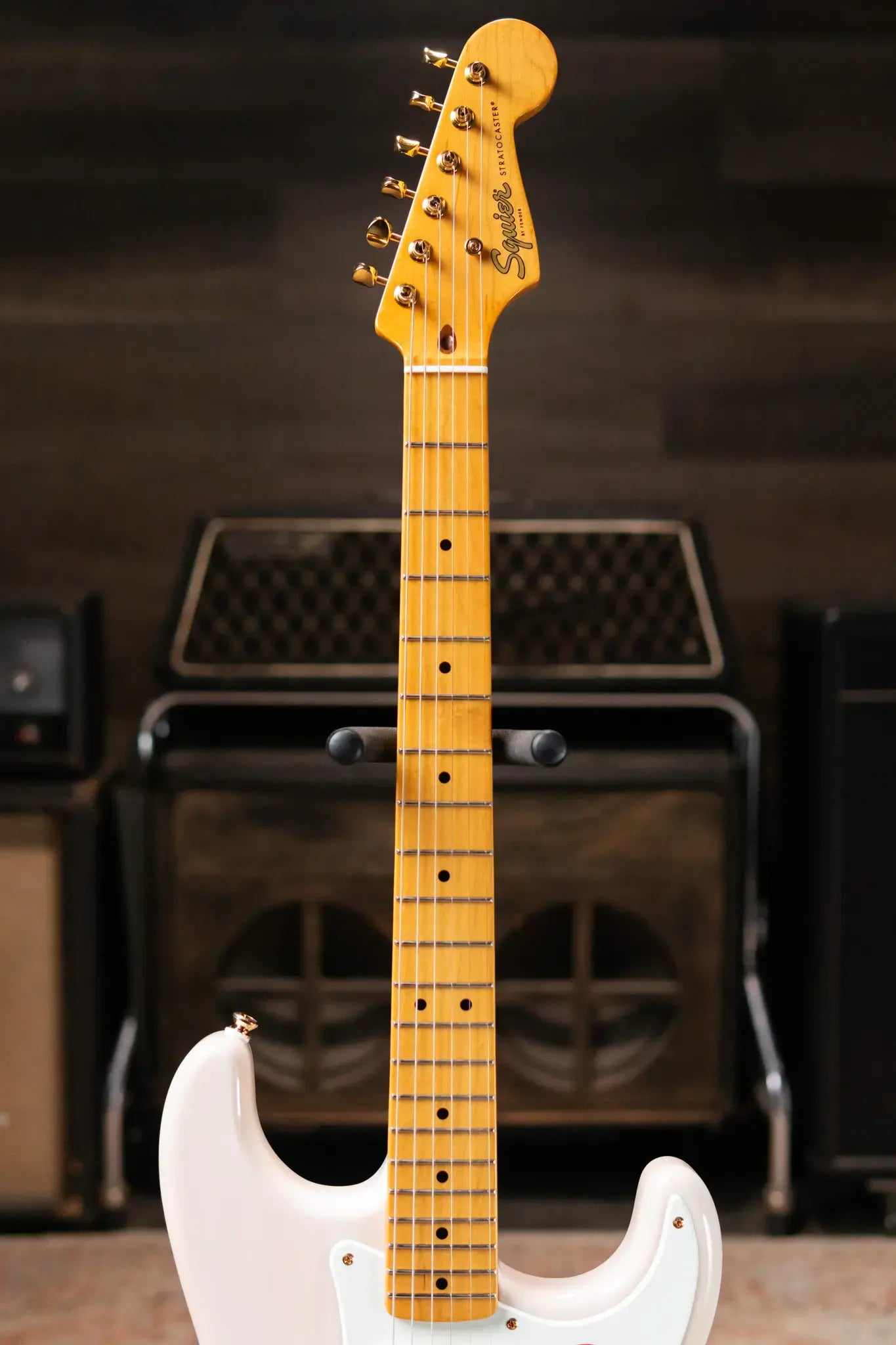 Squier FSR Classic Vibe '50s Stratocaster Electric Guitar - White Blonde, Gold Hardware