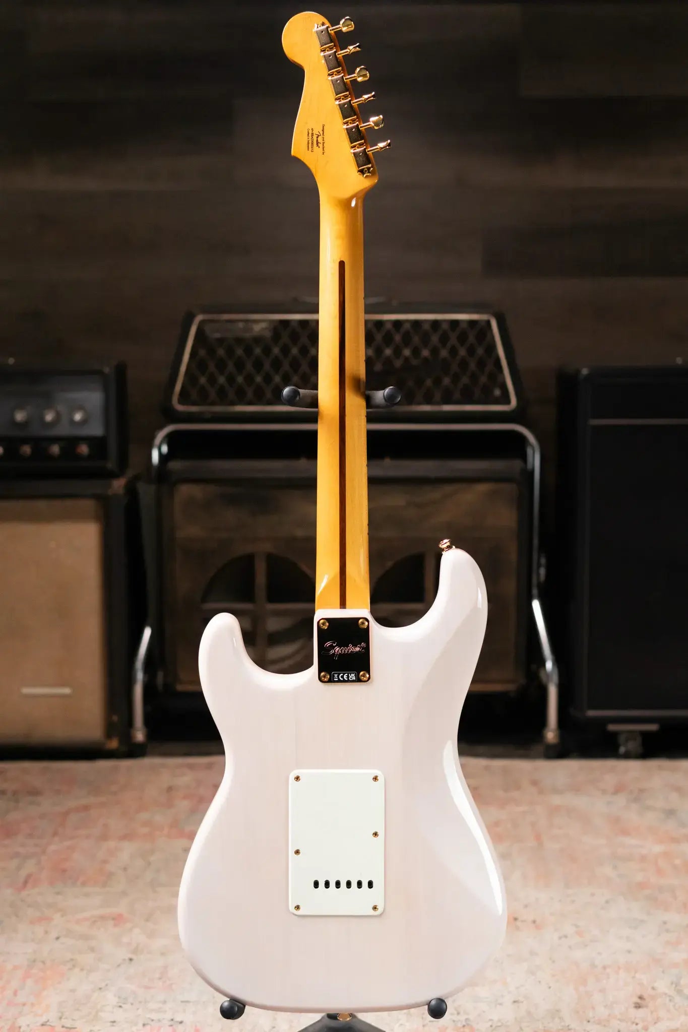 Squier FSR Classic Vibe '50s Stratocaster Electric Guitar - White Blonde, Gold Hardware