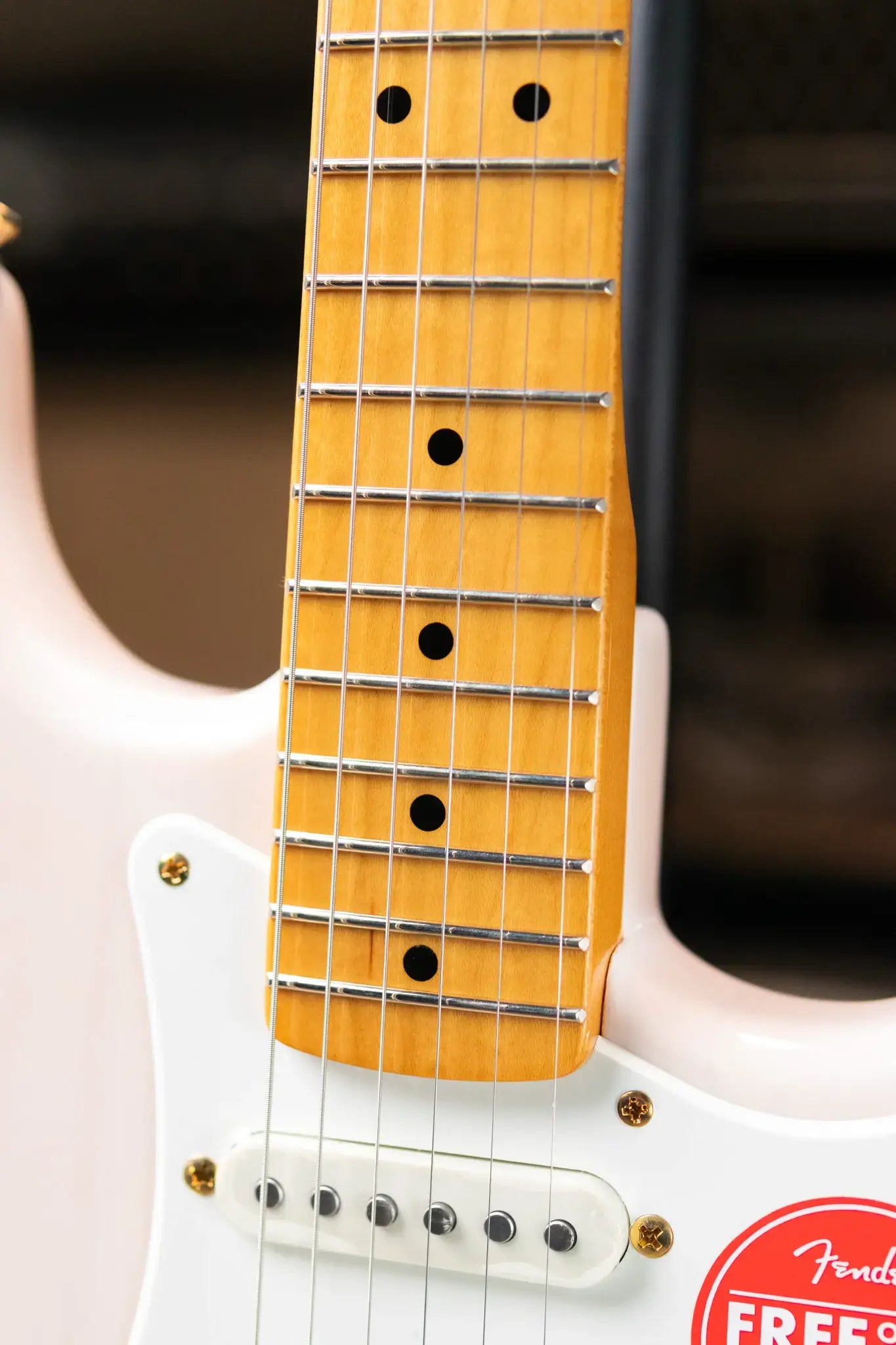 Squier FSR Classic Vibe '50s Stratocaster Electric Guitar - White Blonde, Gold Hardware